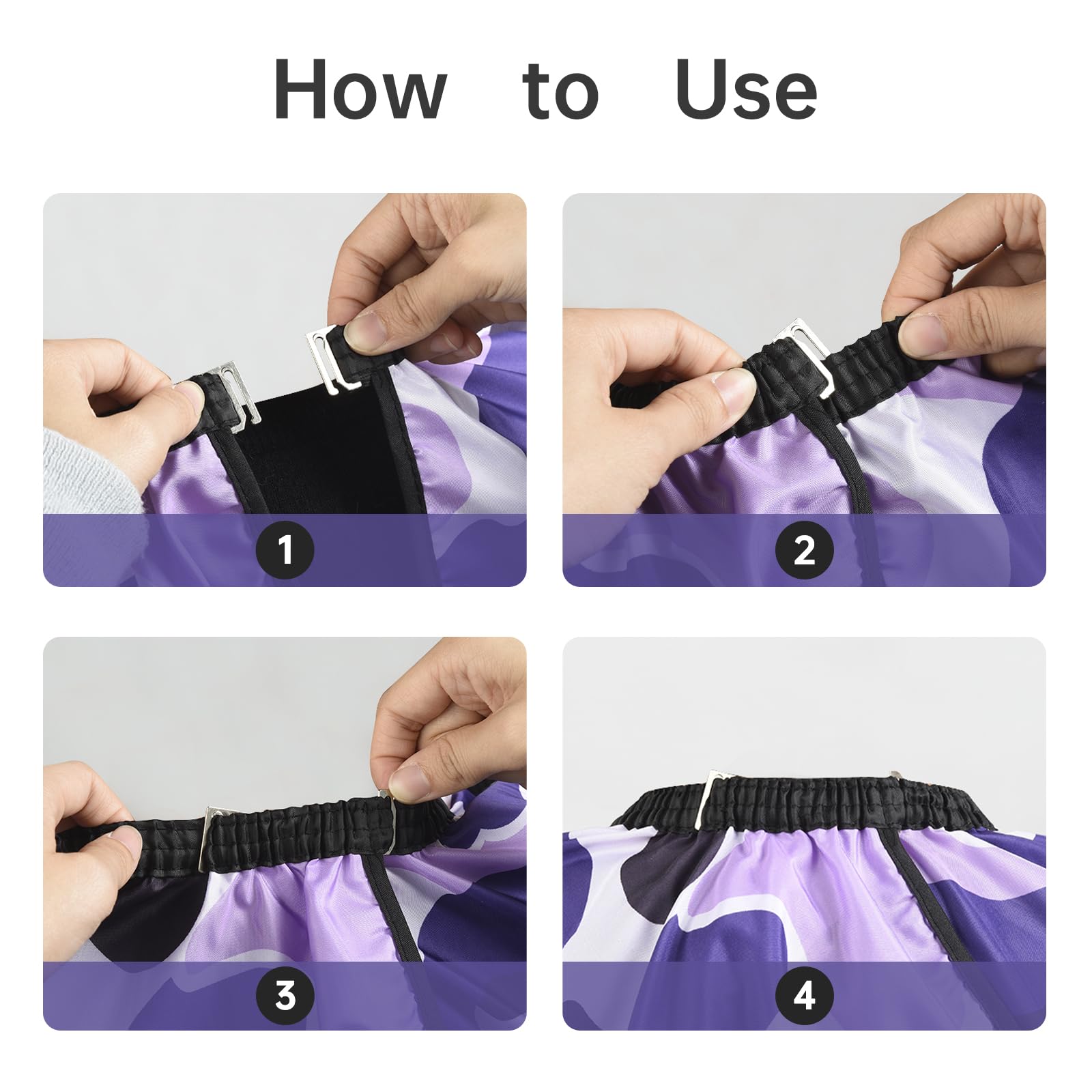 Fahaner Professional Hair Cutting Cape Waterproof Barber Cape For Men Polyester Hair Styling Cape With Elastic Neckline Adjustab