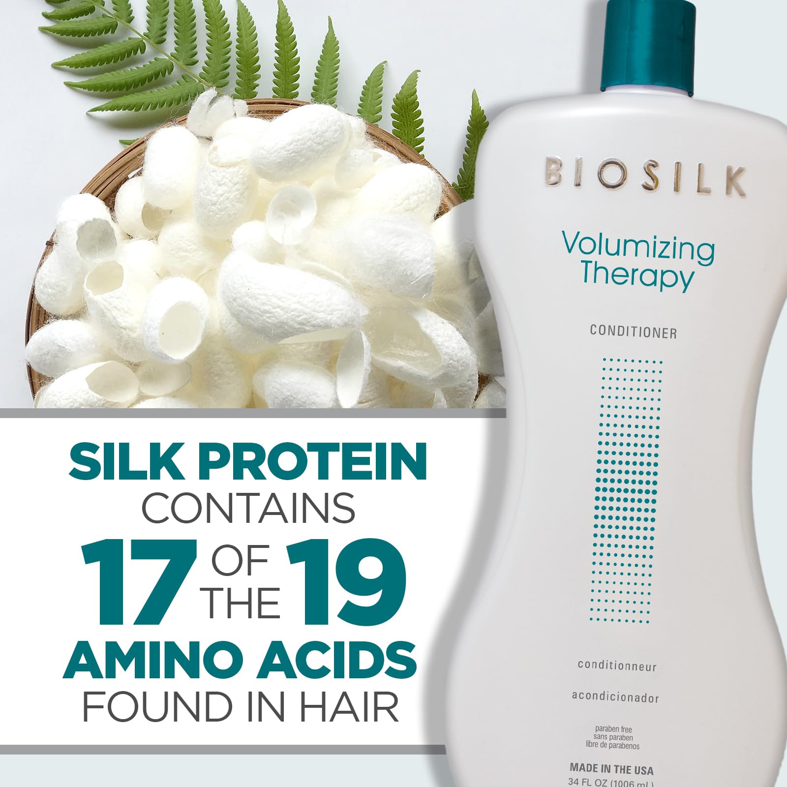 Biosilk Volumizing Therapy Conditioner For Unisex, 34 Ounce