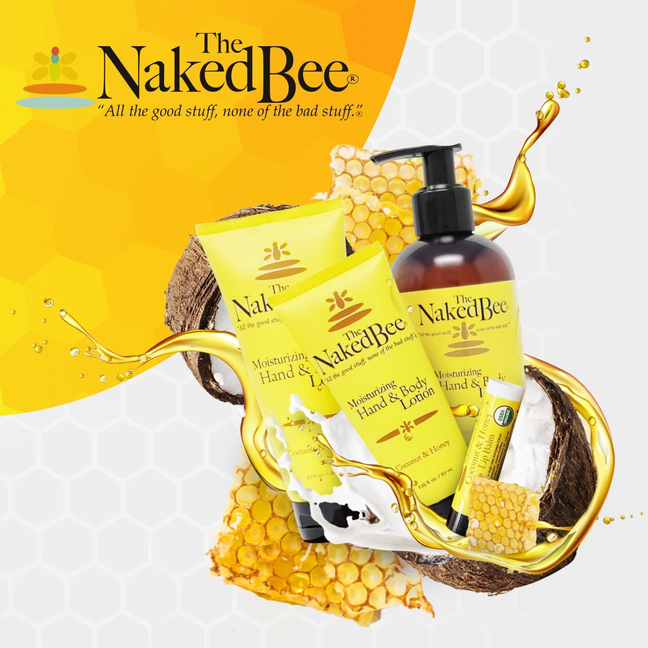 The Naked Bee Nourishing Body Lotion For All Skin Types (6.7 Oz) Moisture Replenishing Lotion For Dry Skin With Lavender & Beesw