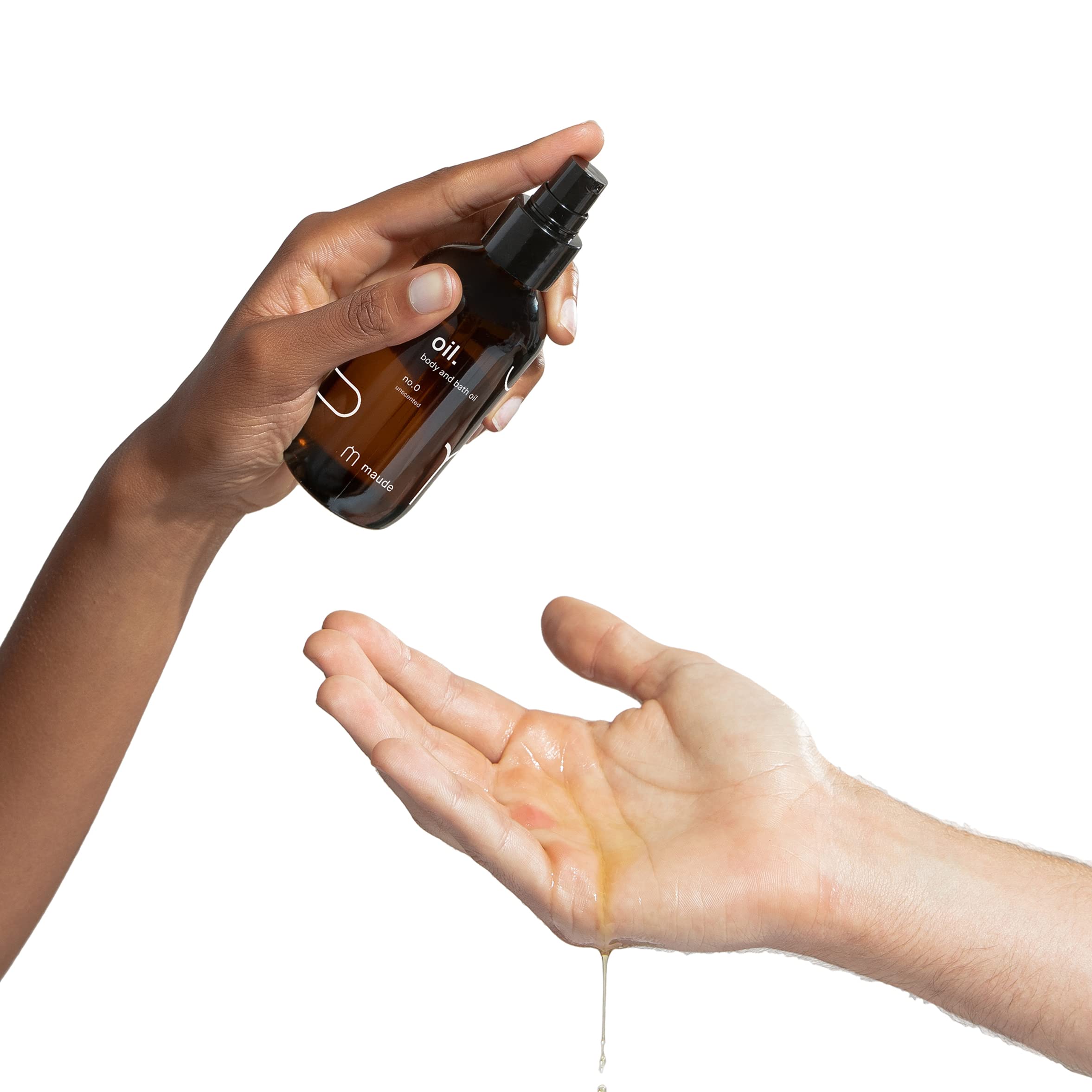 Maude Oil No. 0 - Body Oil - Hydrating Organic Massage Oil + Skin Moisturizer With Organic Jojoba Oil, Coconut Oil And Castor Oi