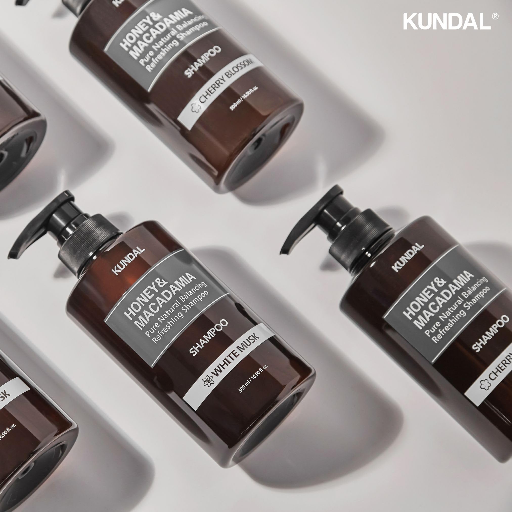 Kundal Natural Hair Shampoo And Conditioner Set [Baby Powder] - Nourish, Strengthen, Repair Hair With Honey, Argan Oil, Macadami