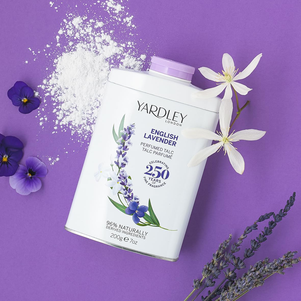 English Lavender By Yardley Of London 7 Oz Perfumed Talc