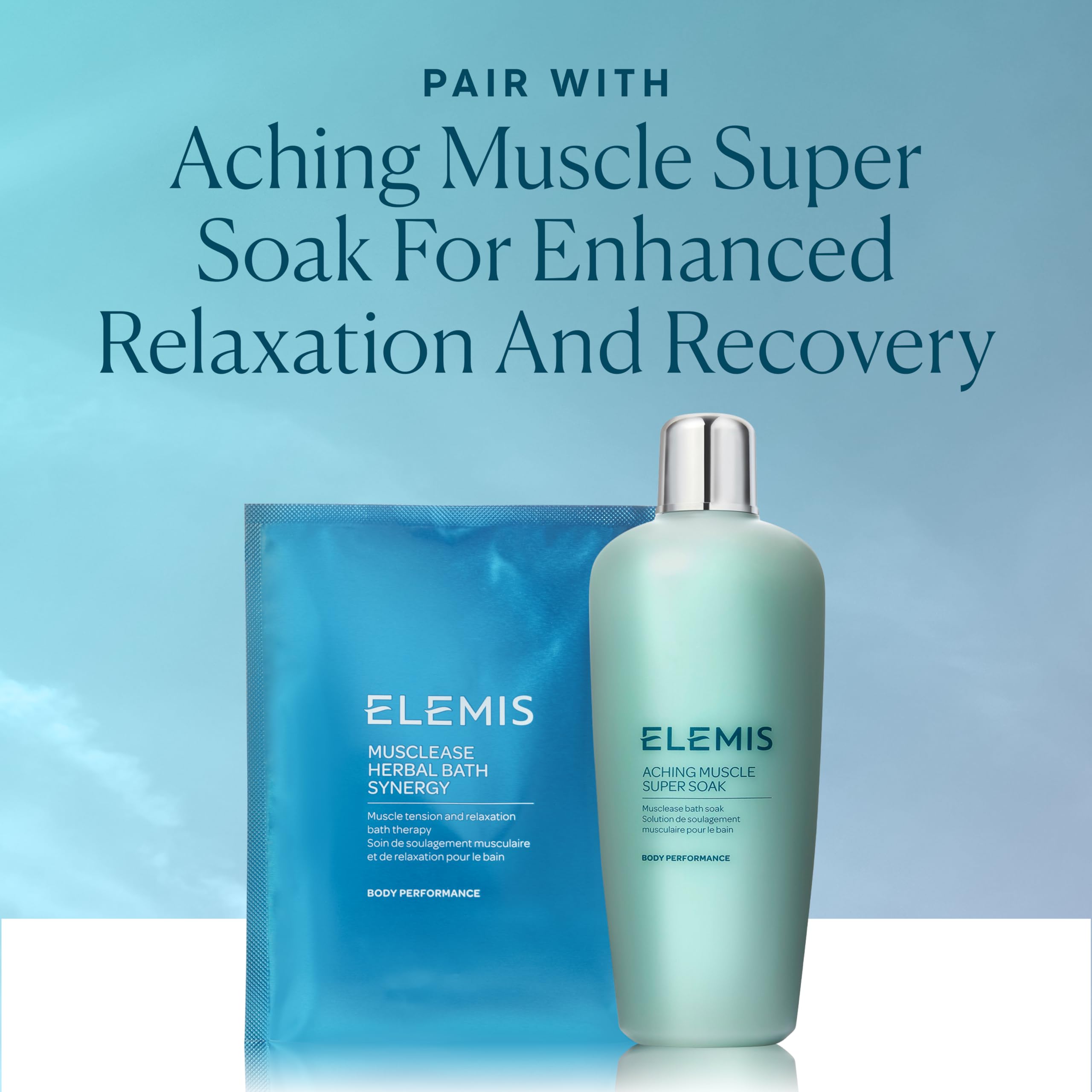 Elemis Musclease Herbal Bath Synergy | Calming Muscle Tension And Relaxation Therapy Soak Relieves Aches, Pains And Tension Post