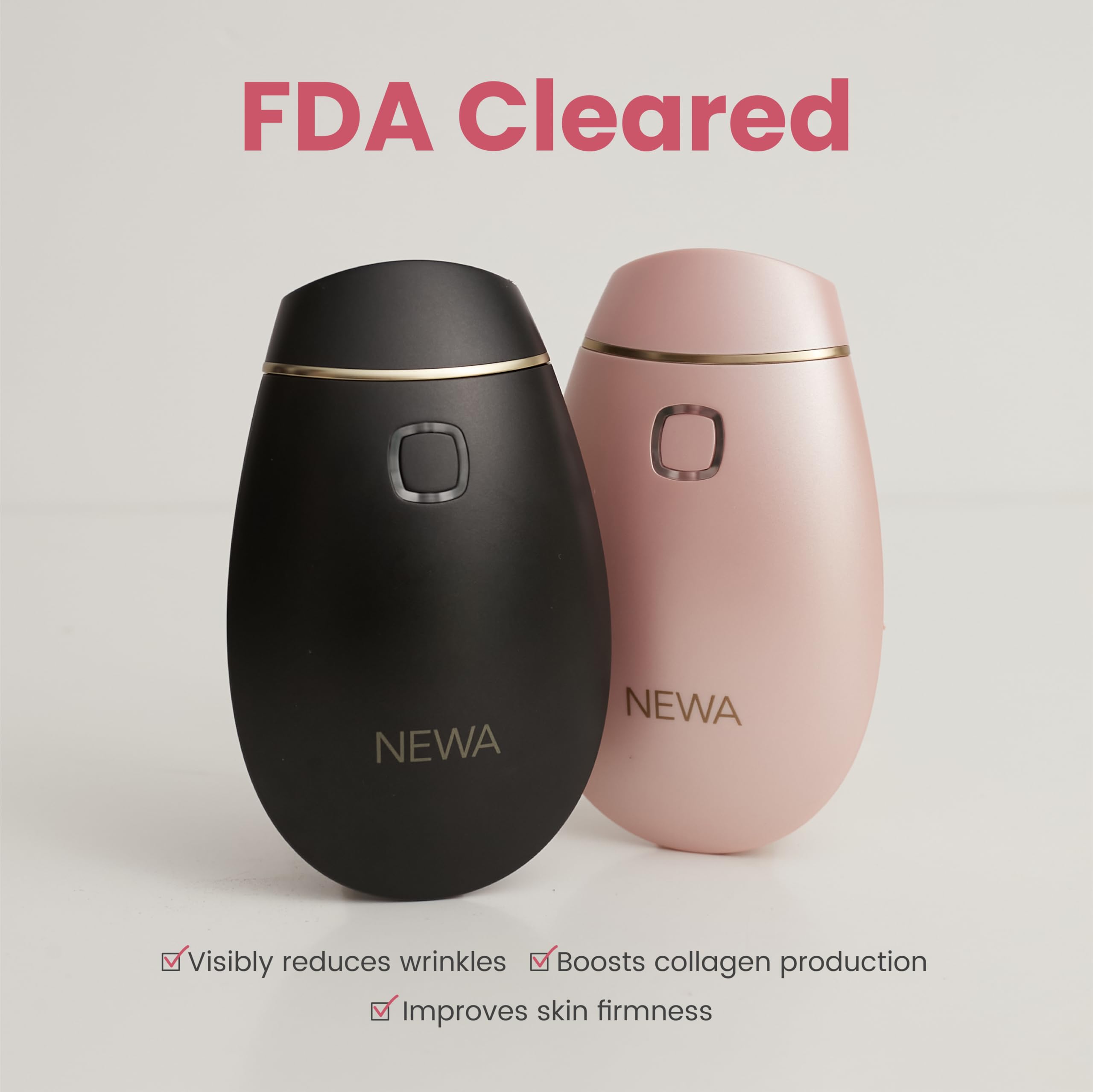 Newa Rf Wrinkle Reduction Device (Plug In) - Fda Cleared Skincare Tool For Facial Tightening. Boosts Collagen, Reduces Wrinkles.