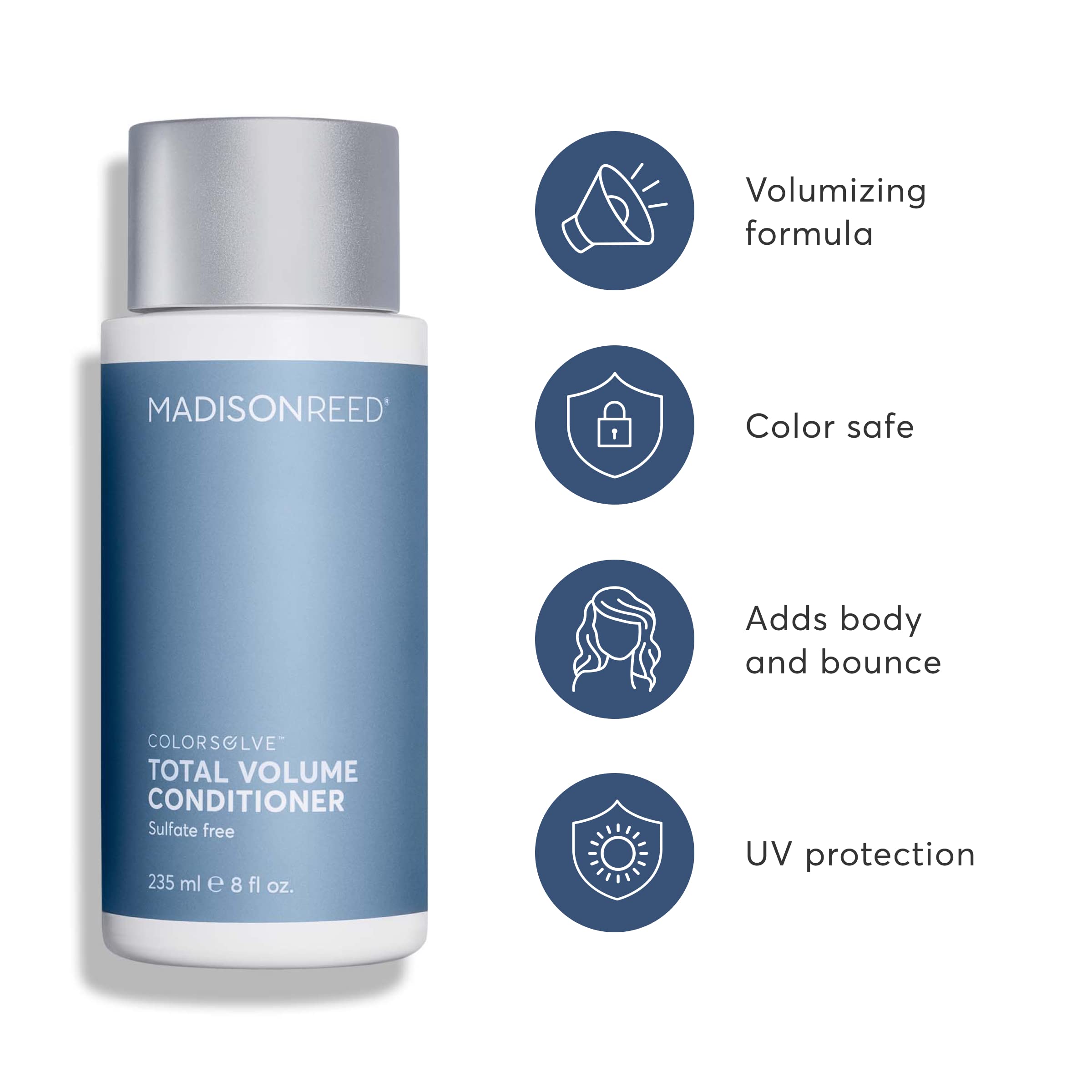 Madison Reed Colorsolve Total Volume Conditioner, Volumizing Conditioner, Add Body To Fine And Medium Hair, Sulfate-Free, Protec