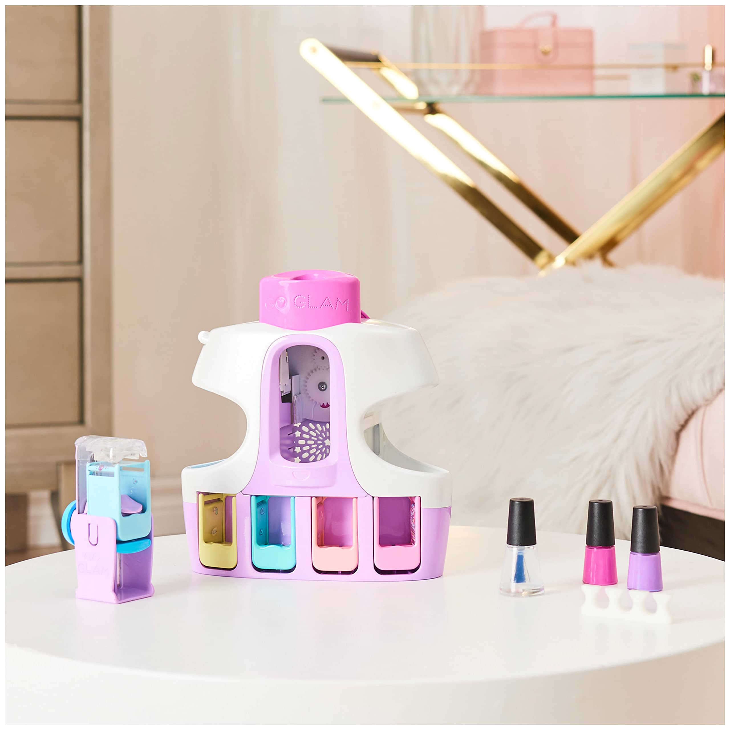 Cool Maker, Go Glam U-Nique Nail Salon With Portable Stamper, 5 Design Pods And Dryer, Nail Kit Kids Toys For Ages 8 And Up