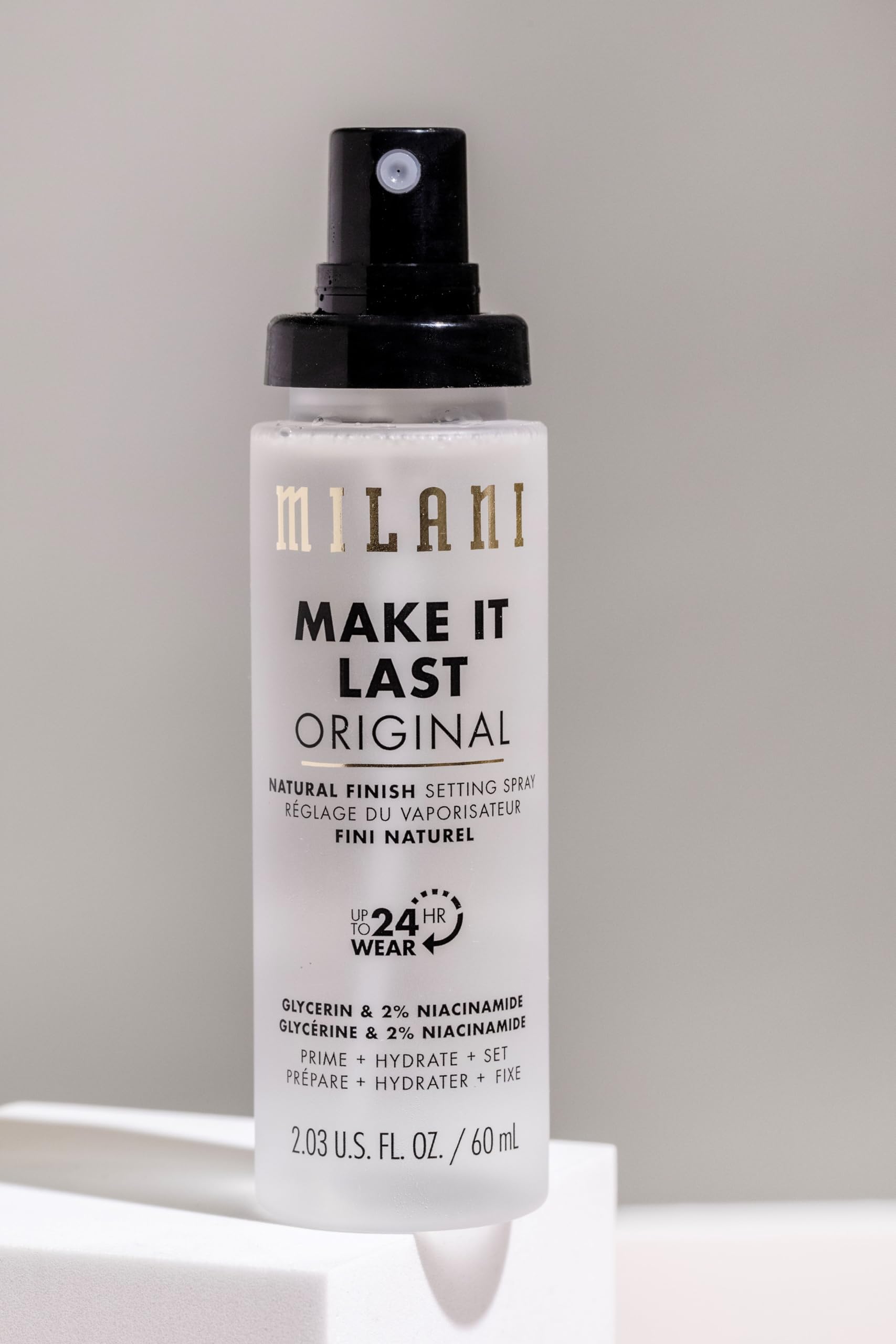 Milani Make It Last Original - Natural Finish Setting Spray 3-In-1 Setting Spray And Primer- Prime + Correct + Set Makeup Finish