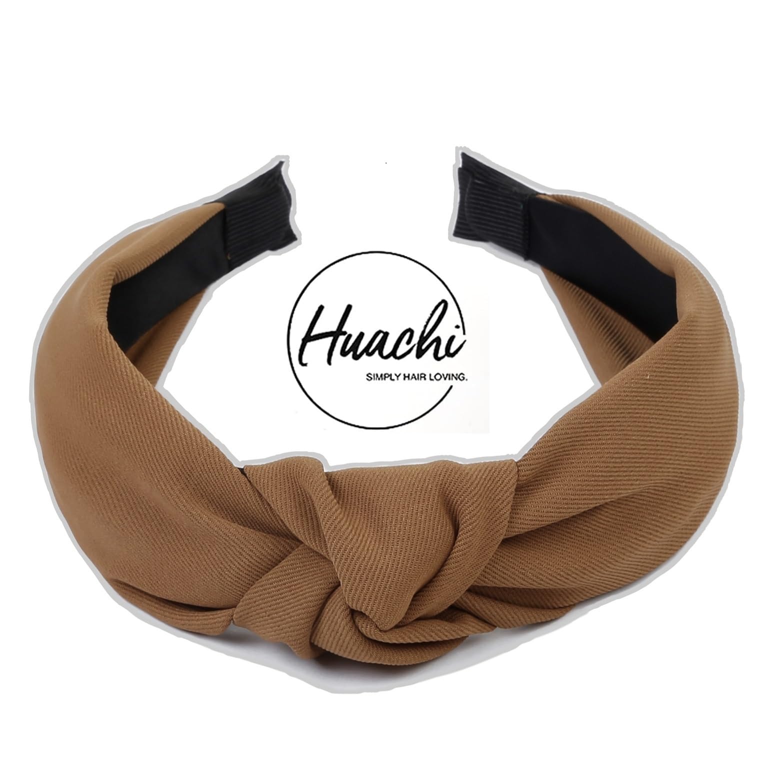 Knotted Fashion Hairbands And Hair Hoops: Non-Slip Top Knot Headbands With Leopard Print For Women And Girls - 4Pcs Beige Brown