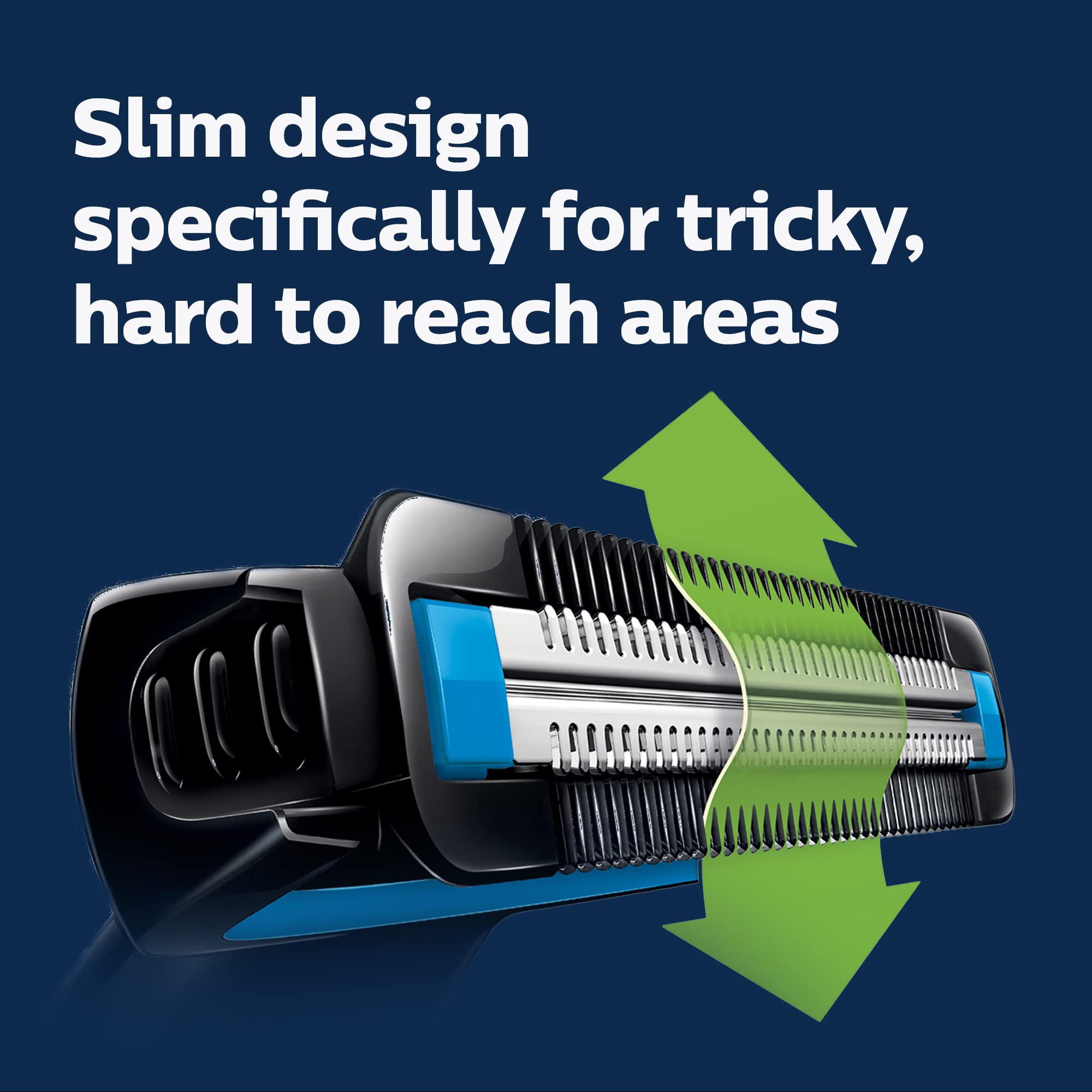 Philips Norelco Bodygroom Series 1100, Bg1026/60, Showerproof Body Hair Trimmer And Groomer For Men