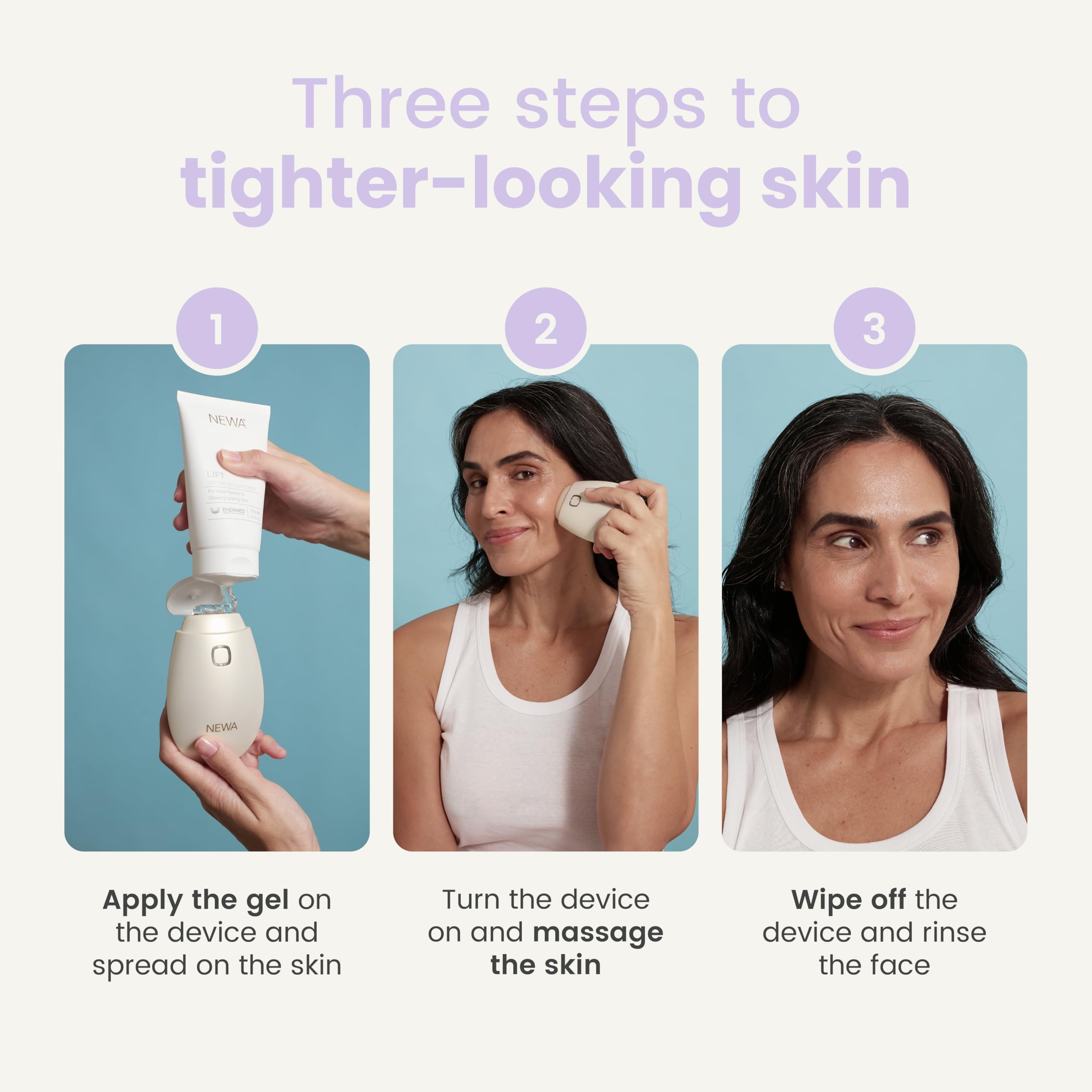 Newa Rf Wrinkle Reduction Device (Plug In) - Fda Cleared Skincare Tool For Facial Tightening. Boosts Collagen, Reduces Wrinkles.