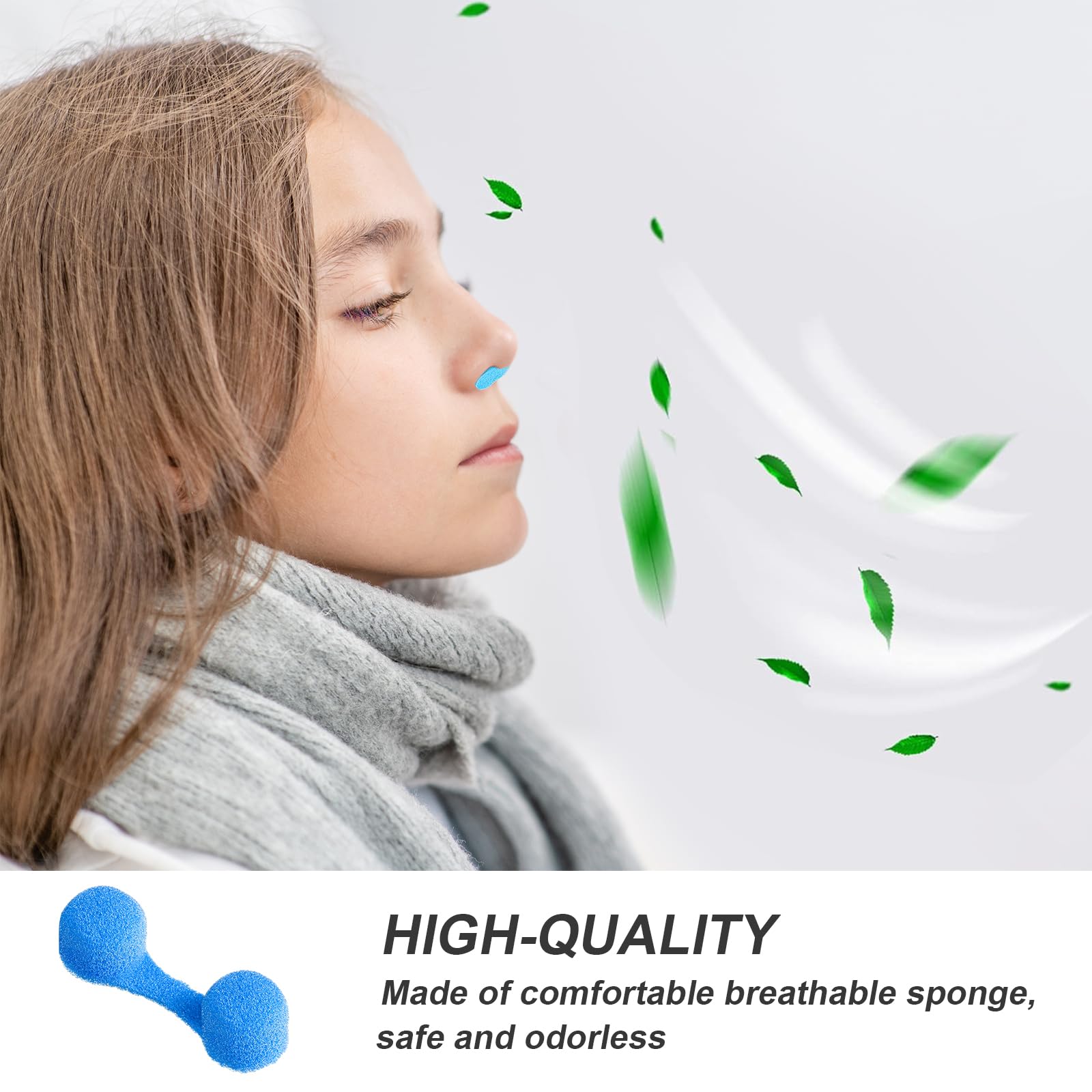 Tondiamo 100 Pieces Nose Plug Filter Disposable Nose Dust Filters Nostril Filters Spray Nose Filter Sponge Nose Plugs For Women