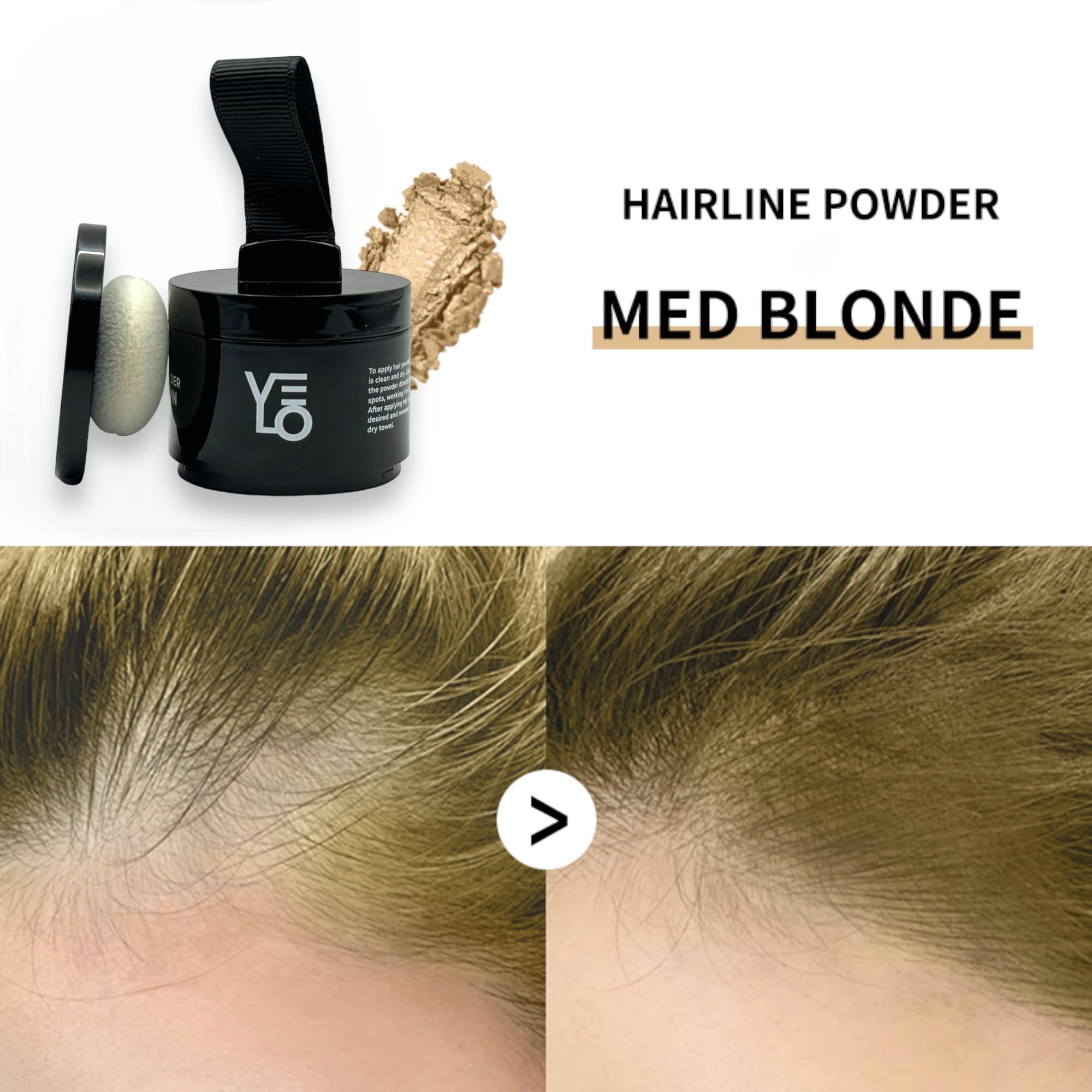 Velo Hairline Powder - Instantly Conceals Hair Loss And Gray Areas, Root Touch Up For Women & Men, Hair Fibers For Thinning Hair