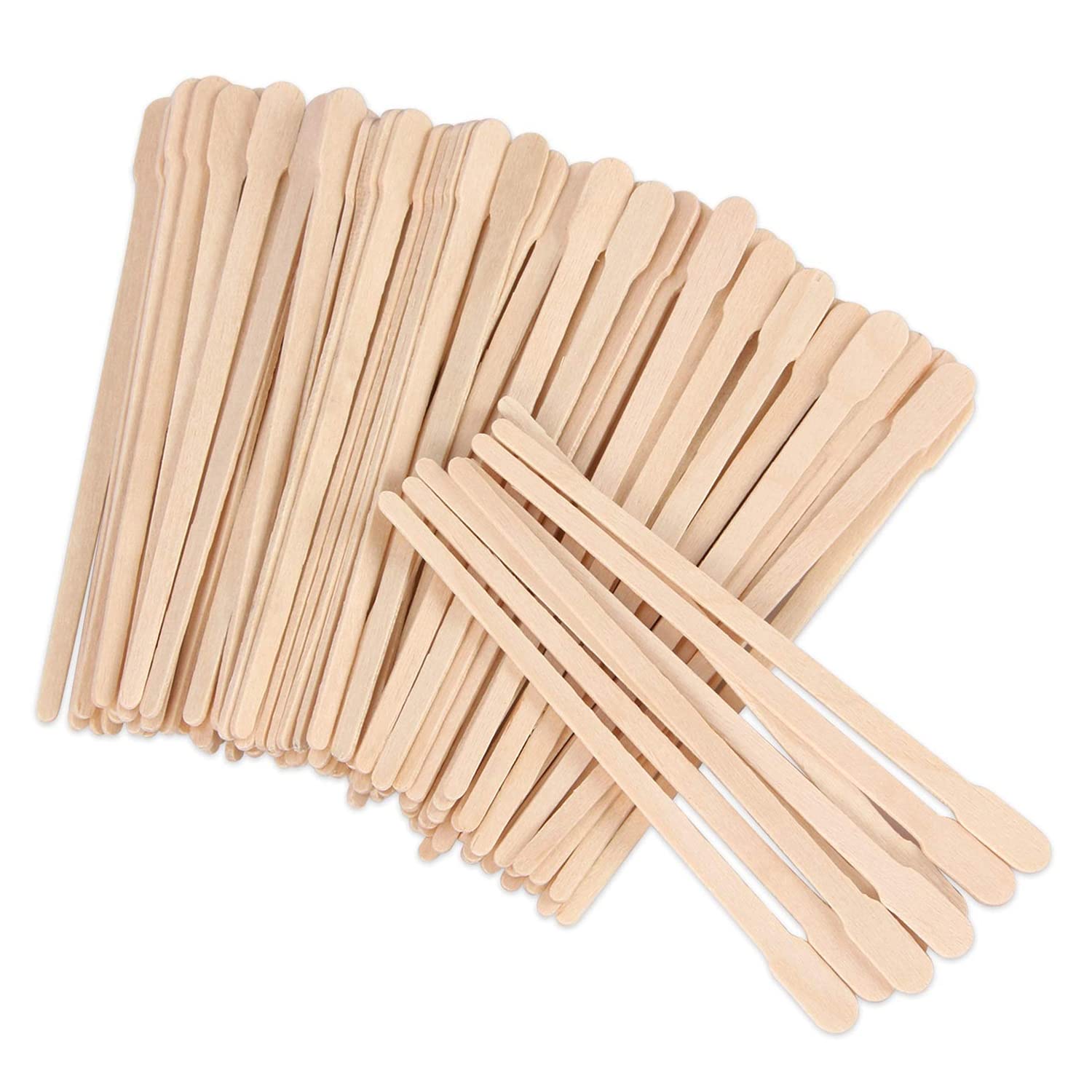Tachibelle 250 Pieces Wooden Wax Sticks - Body Eyebrow, Lip, Nose Small Waxing Applicator Sticks for Hair Removal and Smooth Ski