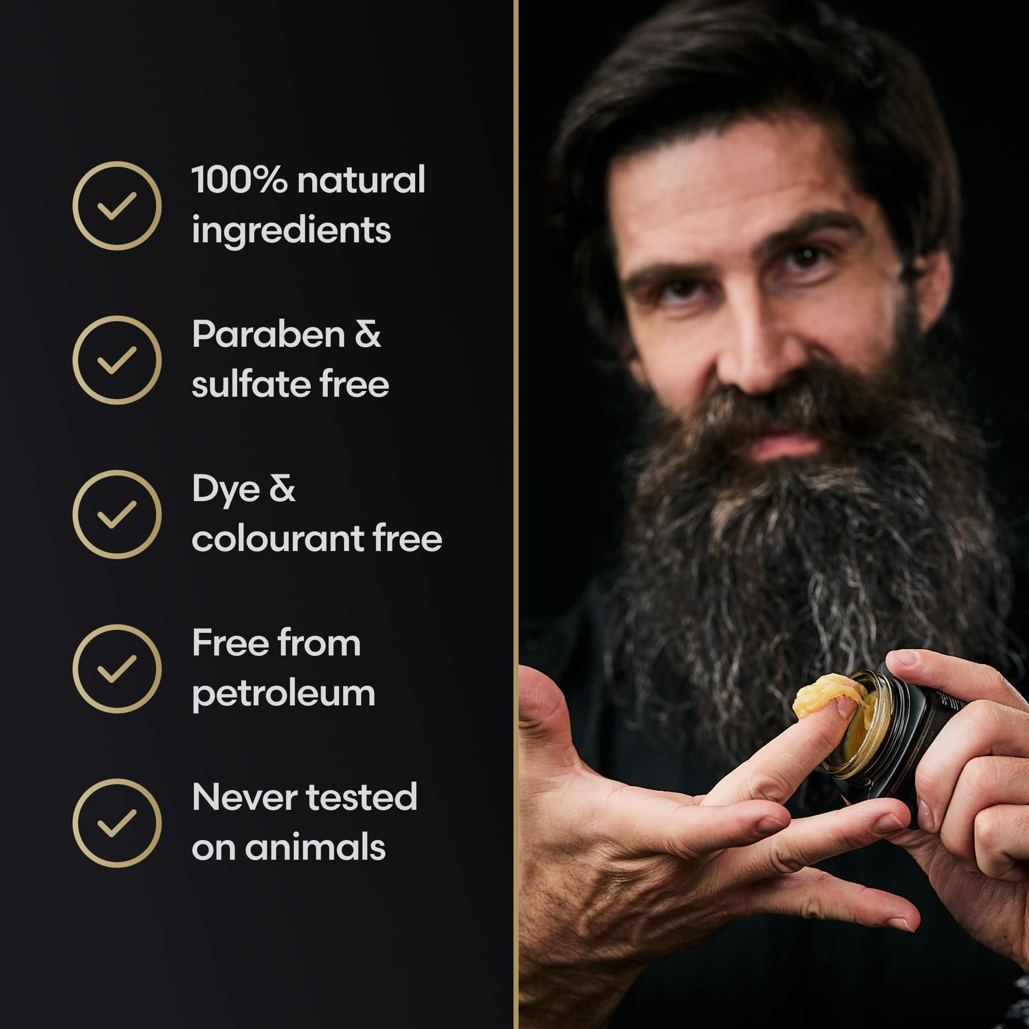 Gentlemen'S Beard & Mustache Wax For Men By Beard Struggle - Viking Beard Wax Helps To Tame Style & Groom - Platinum Collection