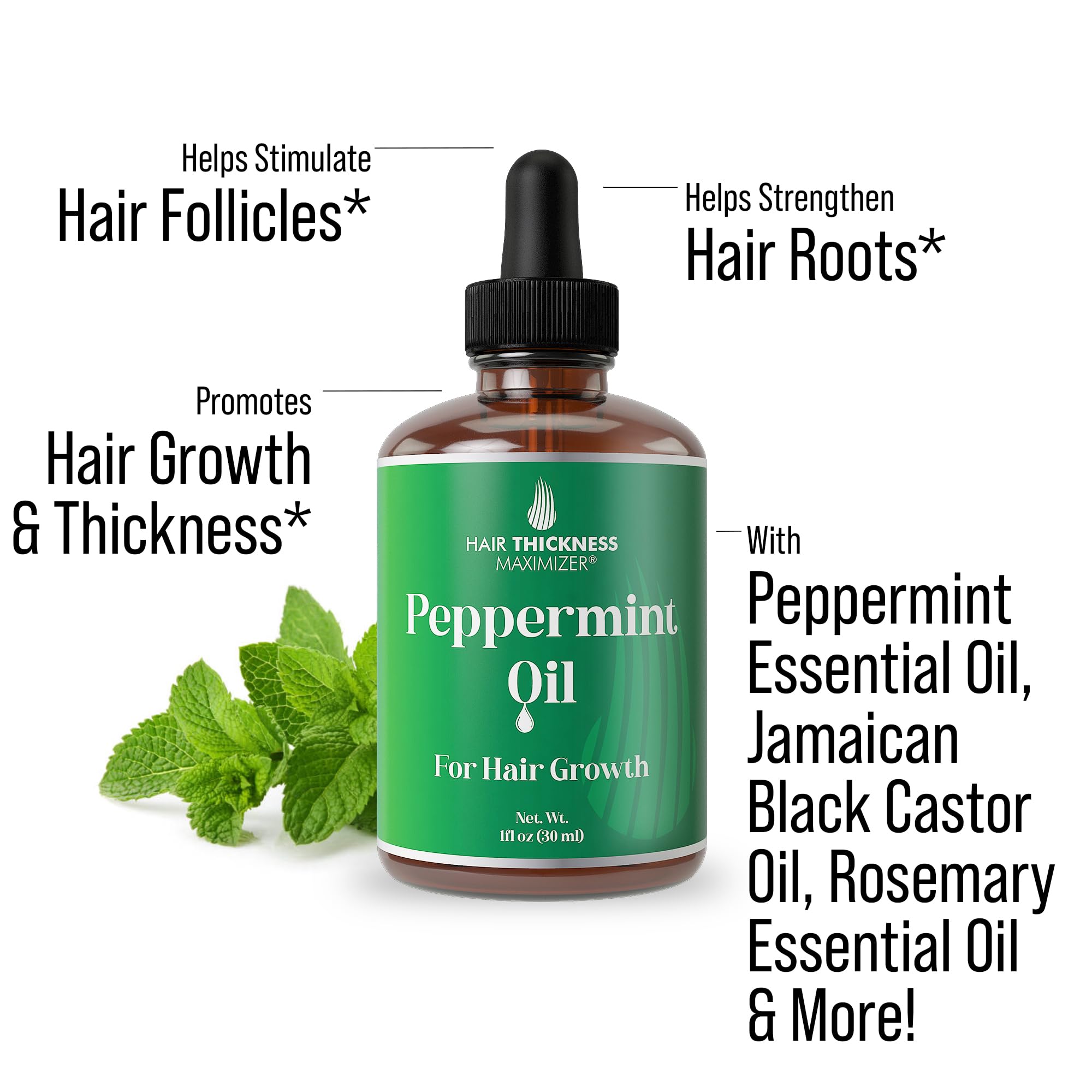 Peppermint Hair Growth Oil 1Oz