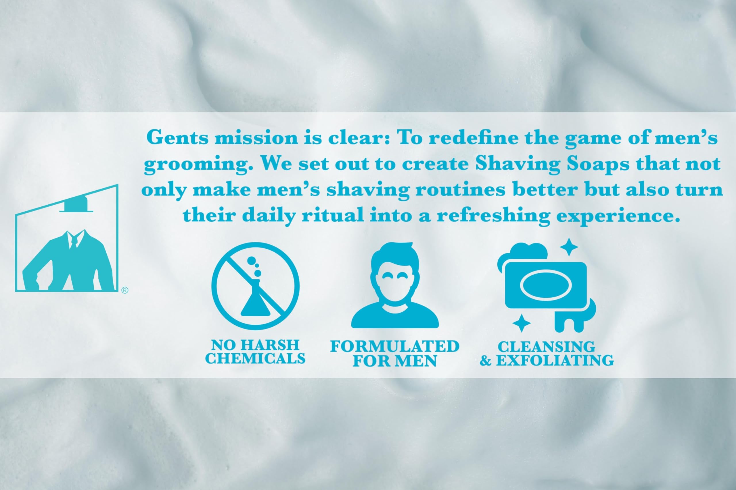 G.B.S 97% All Natural Shave Soap Set For Men, Fragrance Free Shaving Soap With Shea Butter For Sensitive Skin