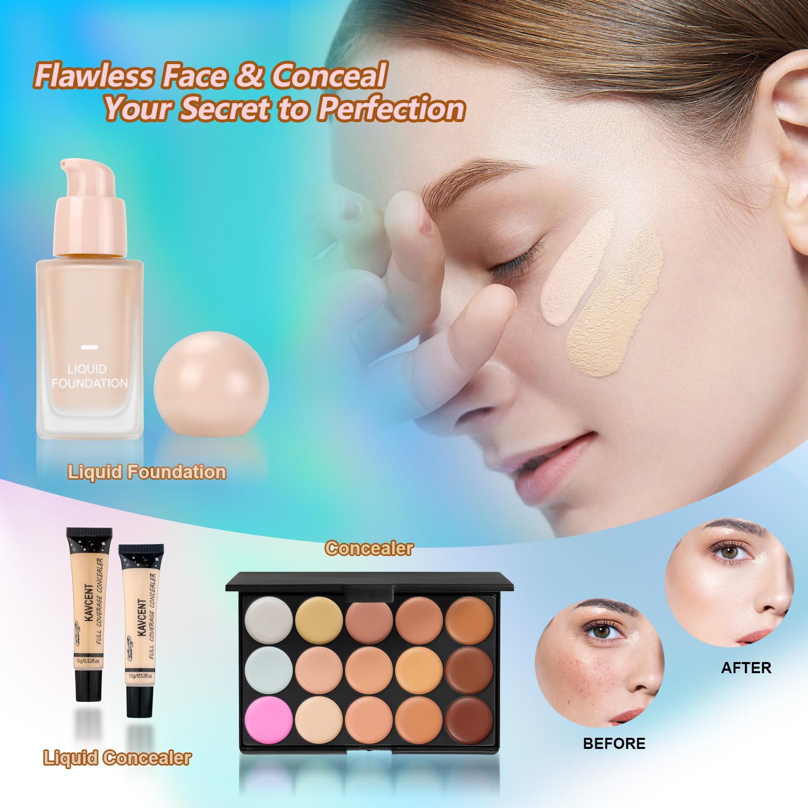 Makeup Kit For Women Full Kit Makeup Kits For Teens Teenager Makeup Gift Set For Teens Women Eyeshadow Foundationteen Makeup Kit