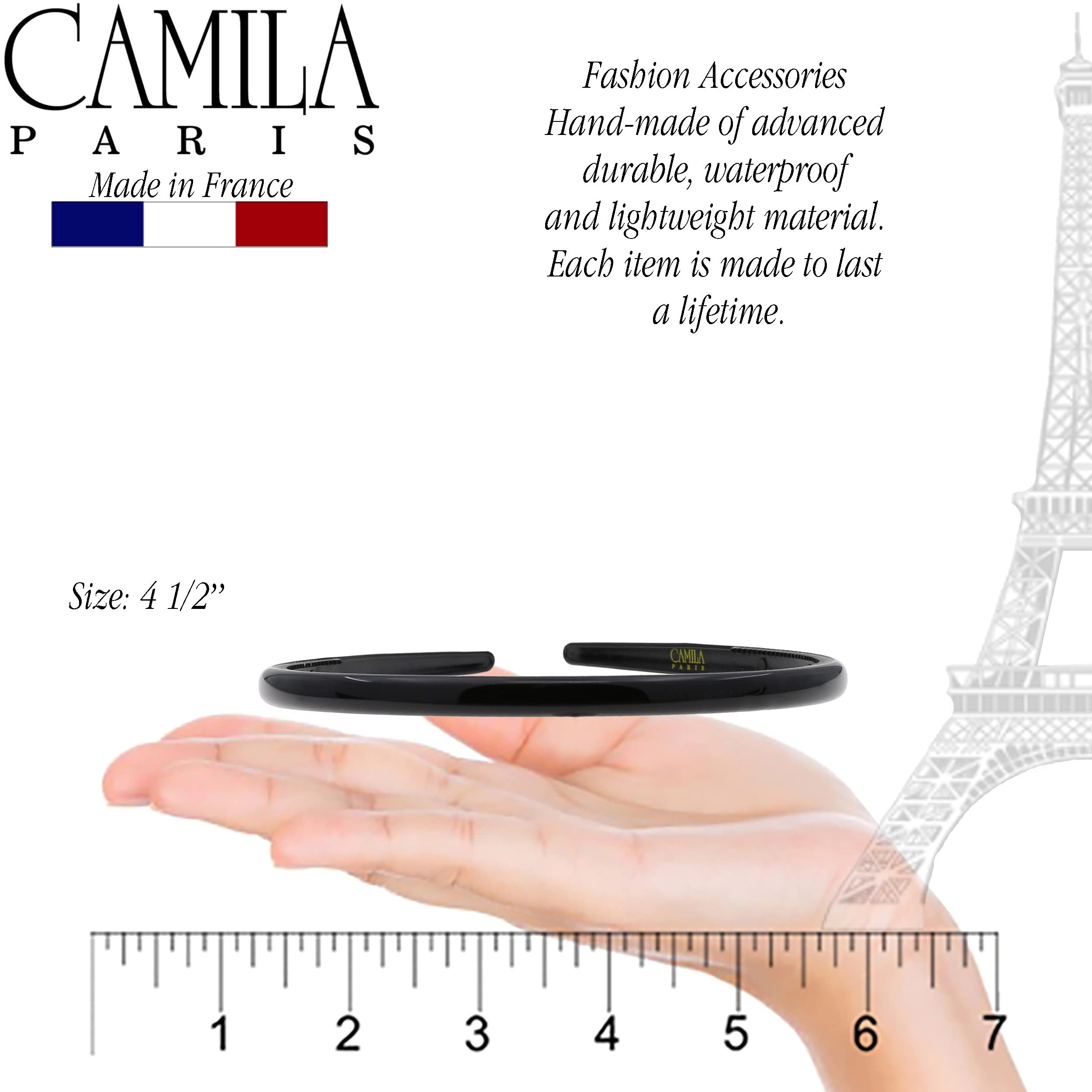 Camila Paris Cp3455 French Fashion Headband For Women, Very Flexible With Teeth For Strong Hold Grip, Women'S Hairband, No Slip