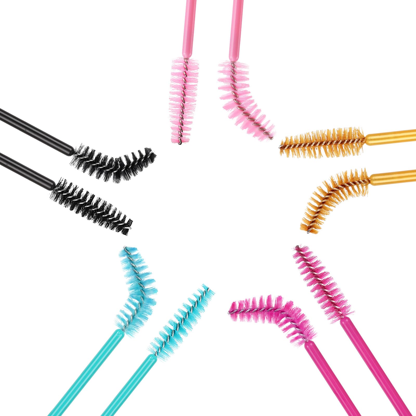 Tbestmax 500 Disposable Mascara Wands Eyelash Brush Spoolies For Eyebrow Eye Lash Extension, Makeup Brushes Applicators Kits - 5