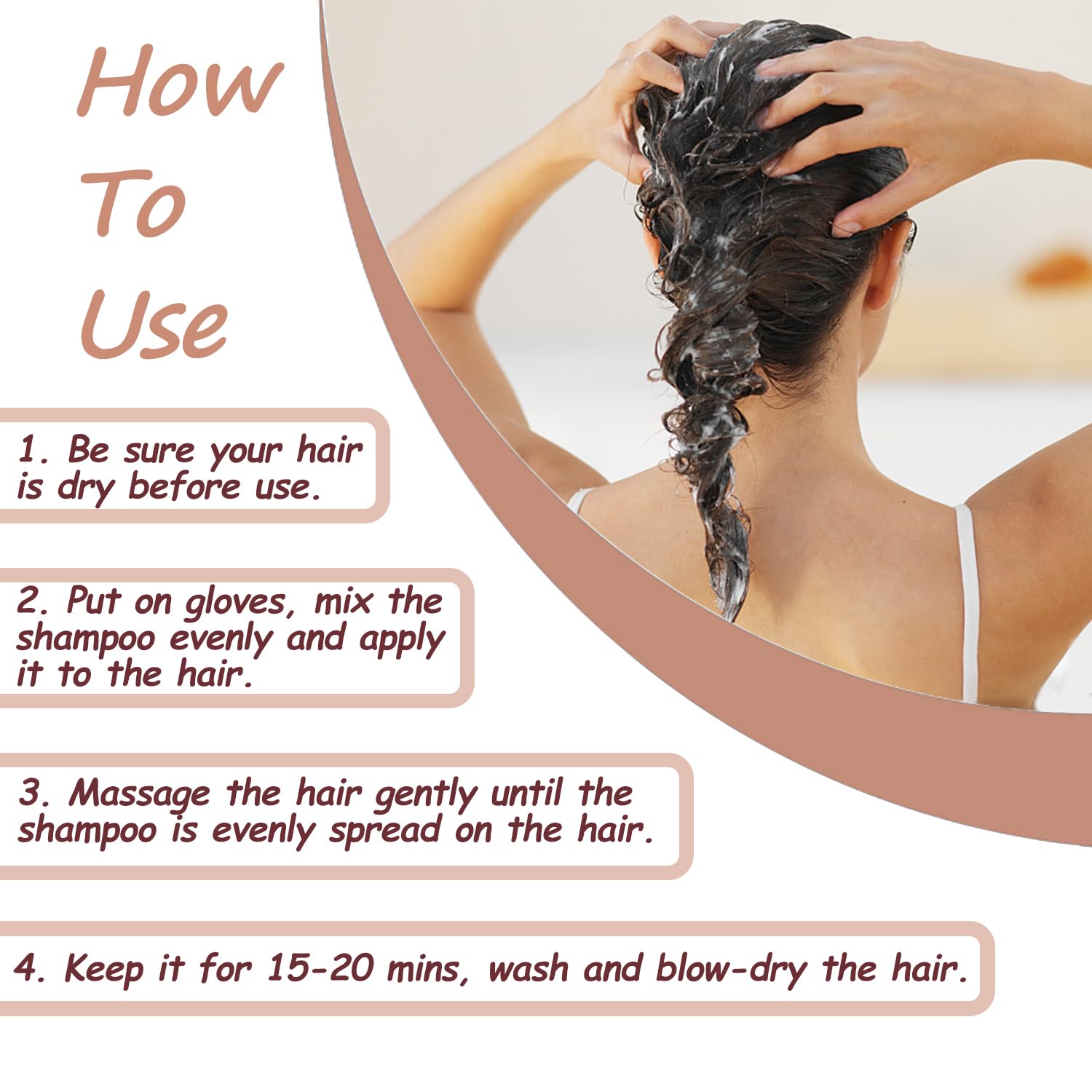 Blonde Brown Hair Dye 16.9 Fl Oz, Argan Oil Blonde Brown Hair Shampoo, 3 In 1 Hair Dye Shampoo, Easy To Use, Semi-Permanent Hair