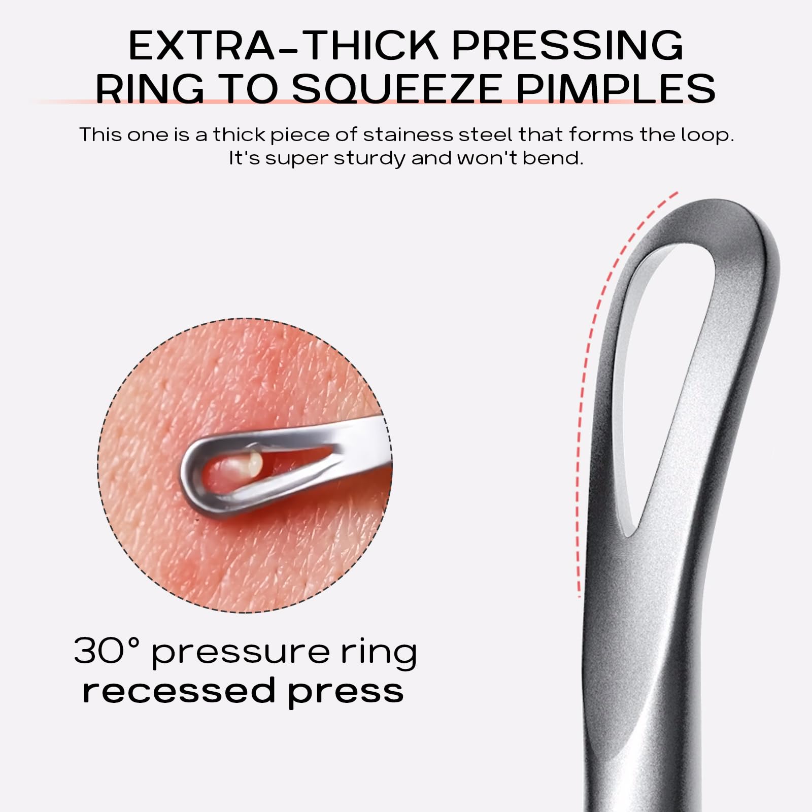 Ygqqoy Pimple Extractor,Pore Extractor, Blackhead Remover,Pimple Popper Tool For Facial Extractor
