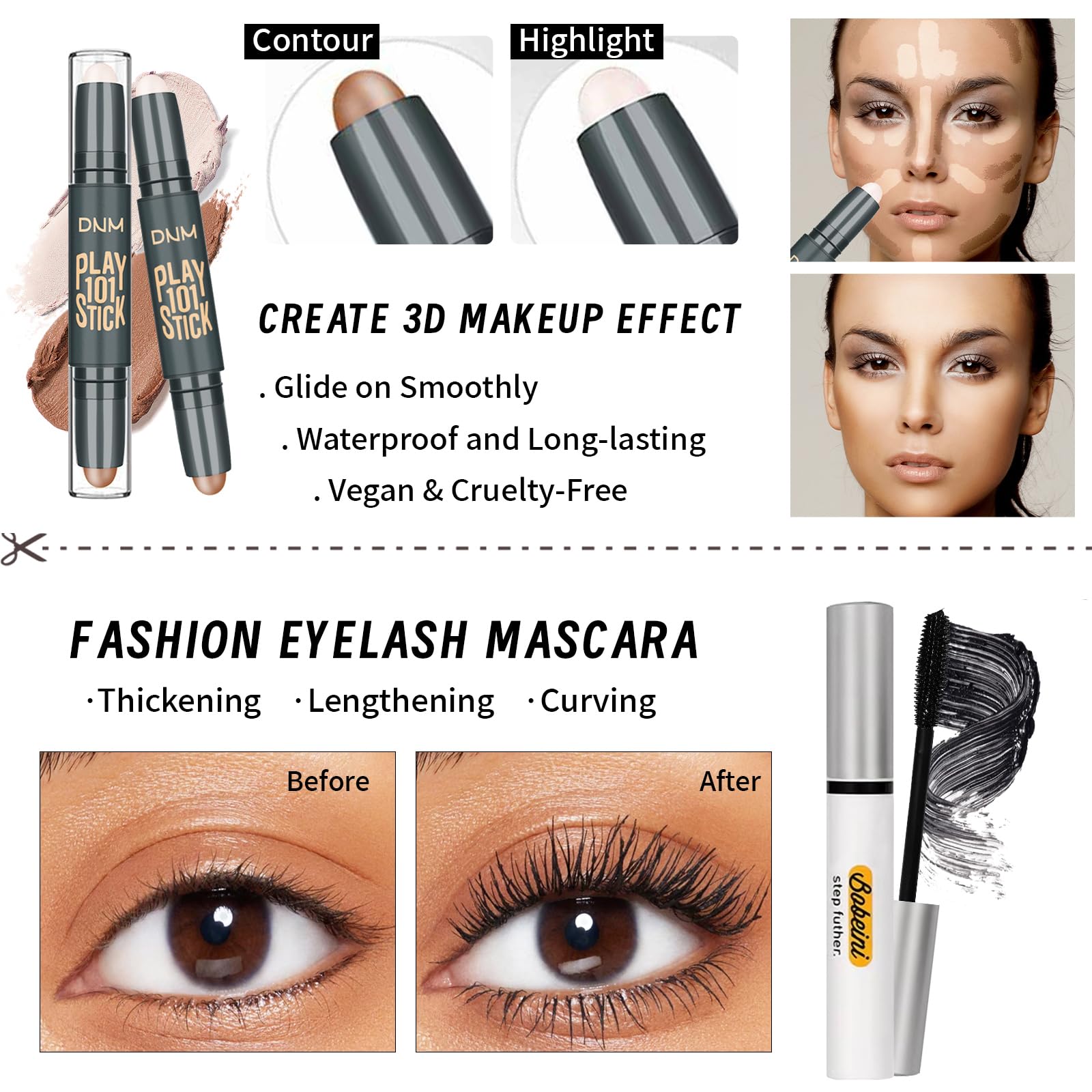 Ybuete Makeup Set Kit For Women Girls Teens, Makeup Present Set, Includes 9 Color Eyeshadow, Counter Stick, Foundation, Eyebrow
