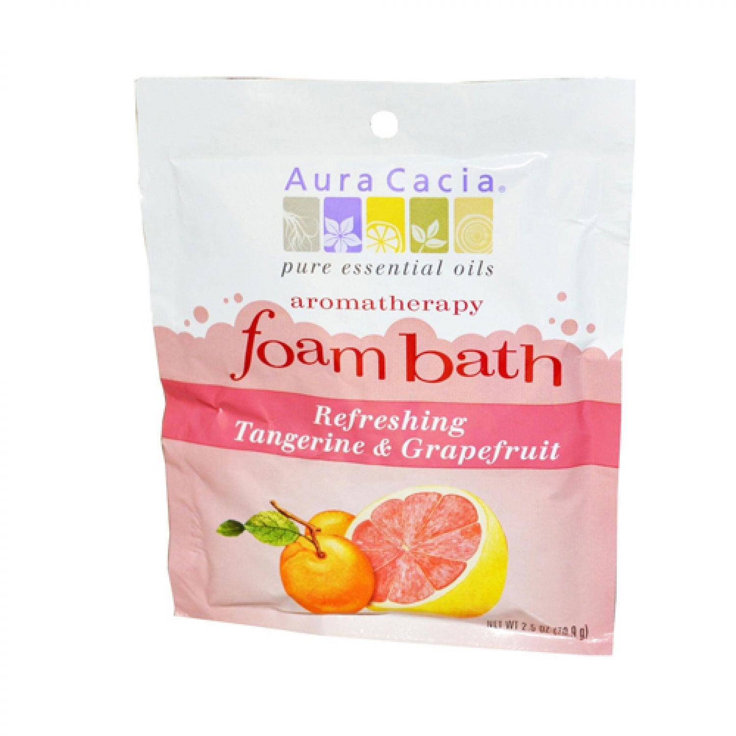 Aura Cacia Bath Am Tang Grapefruit Refreshing, 2.5 Oz