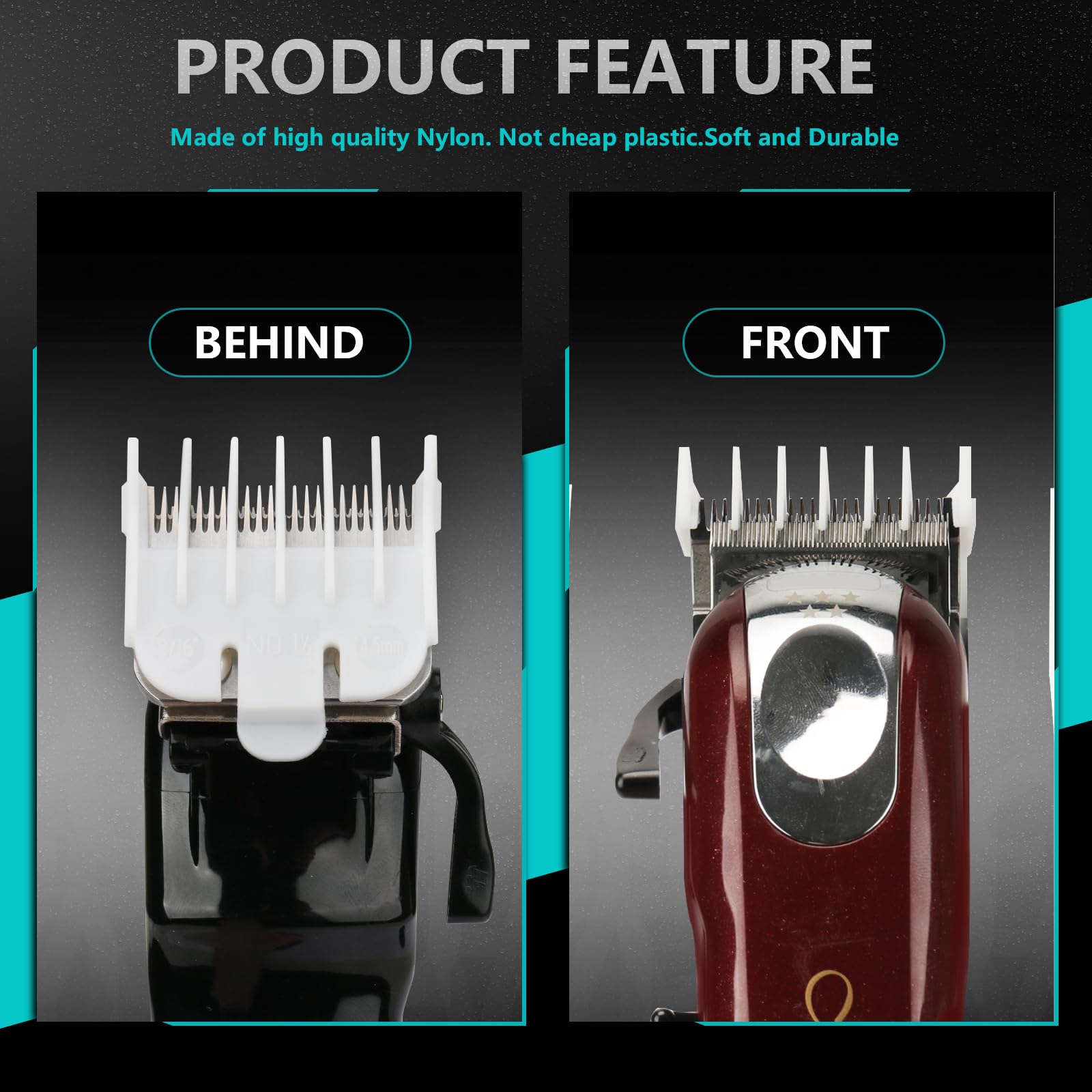 3/16'' Replacement for Wahl Attachment Clipper Guide Replacement Guard 4.5 mm #1.5#1-1/2 (2 pack)