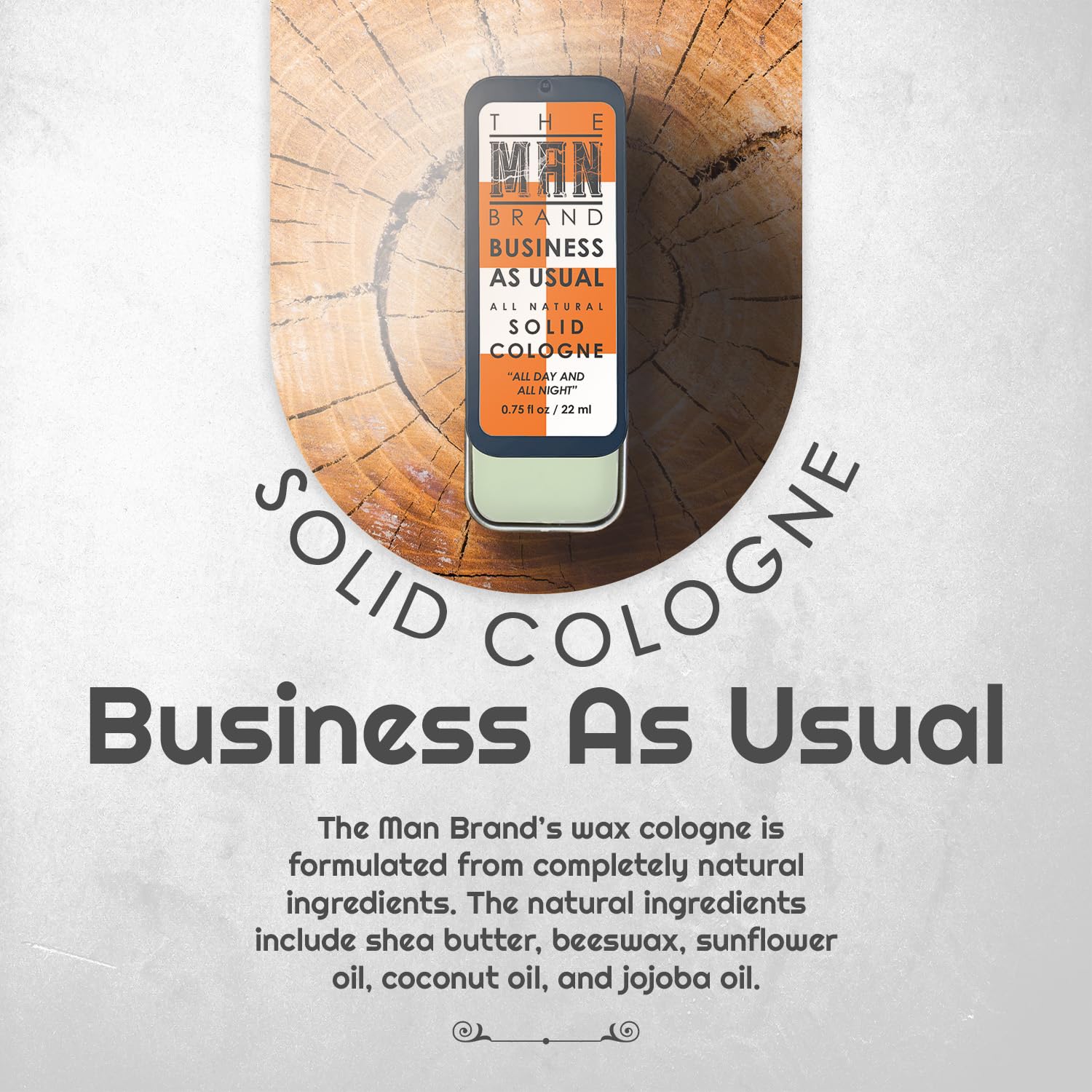 The Man Brand Solid Cologne Nine Pack (3/4 Oz (Pack Of 1), Businss As Usual)