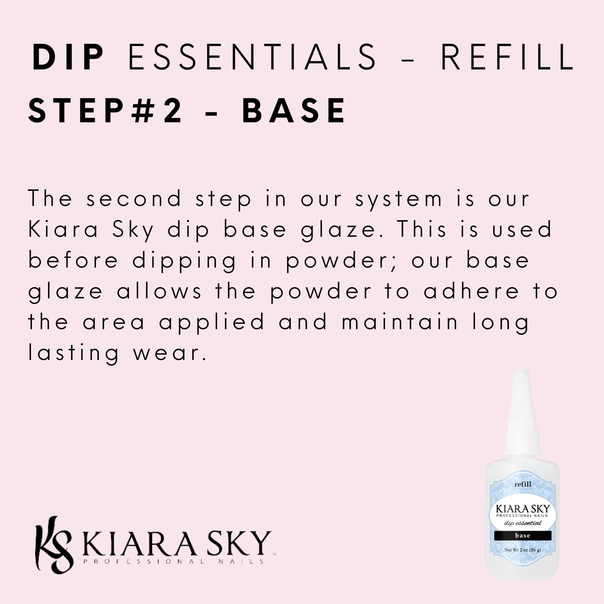 Kiara Sky Top & Base Coat Dip Essentials 2 Oz Refill