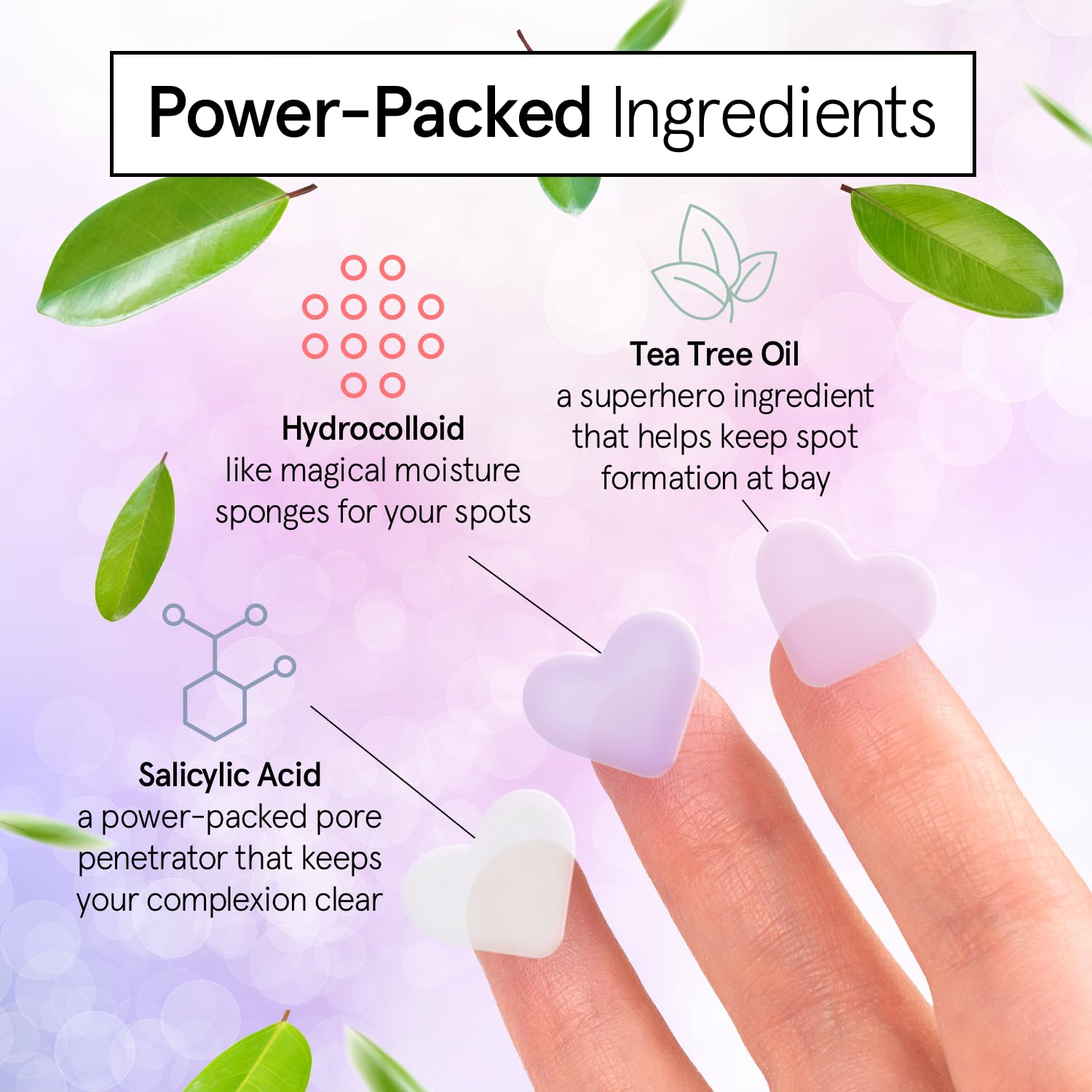 Grace & Stella Pimple Patches For Face (Heart, 36 Count) - Hydrocolloid Acne Patches For Face - Dermatologist Tested, Vegan, Cru