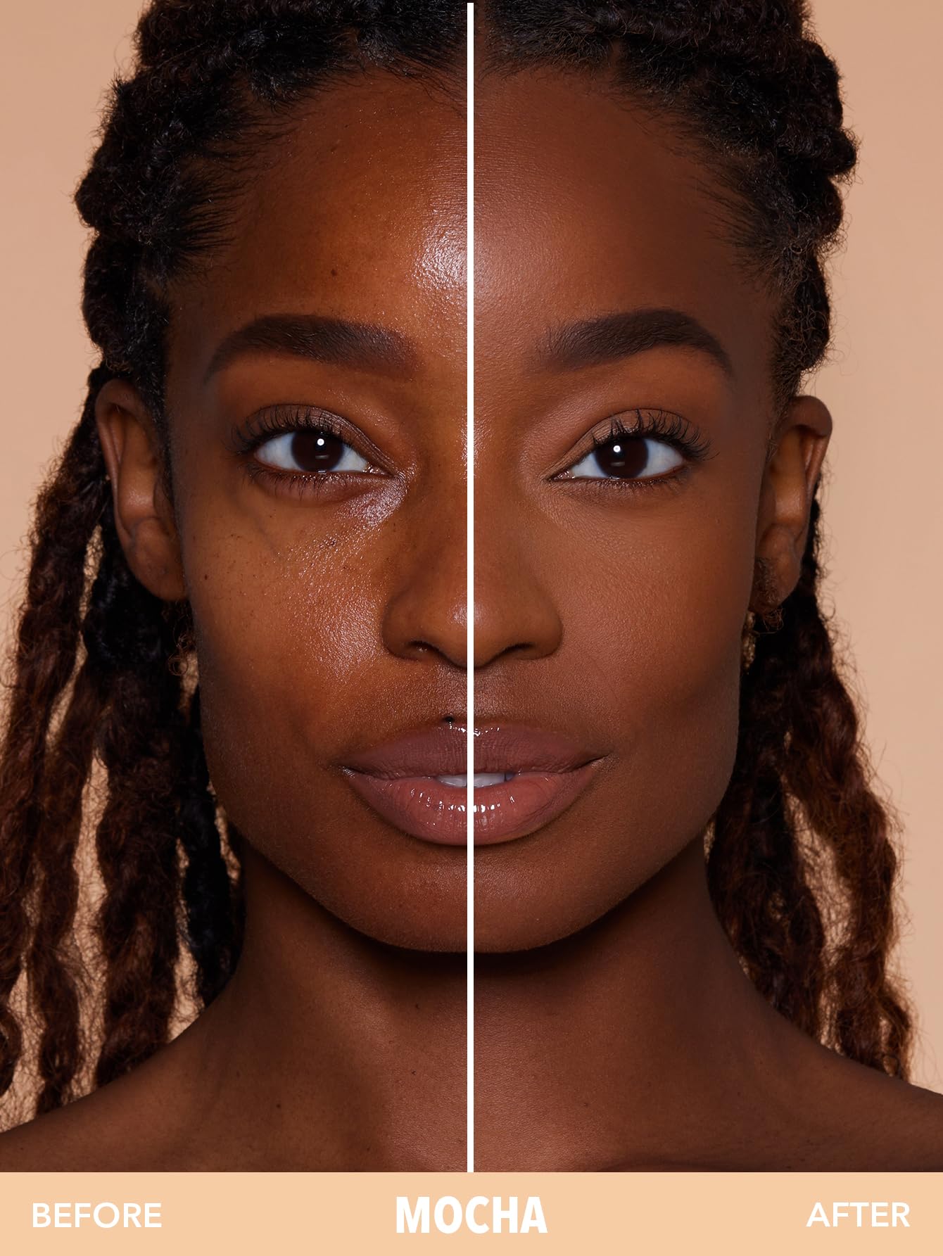 Sheglam Skin-Focus Full Coverage Powder Foundation Oil-Control Lightweight Face Pressed Powder Makeup-Mocha