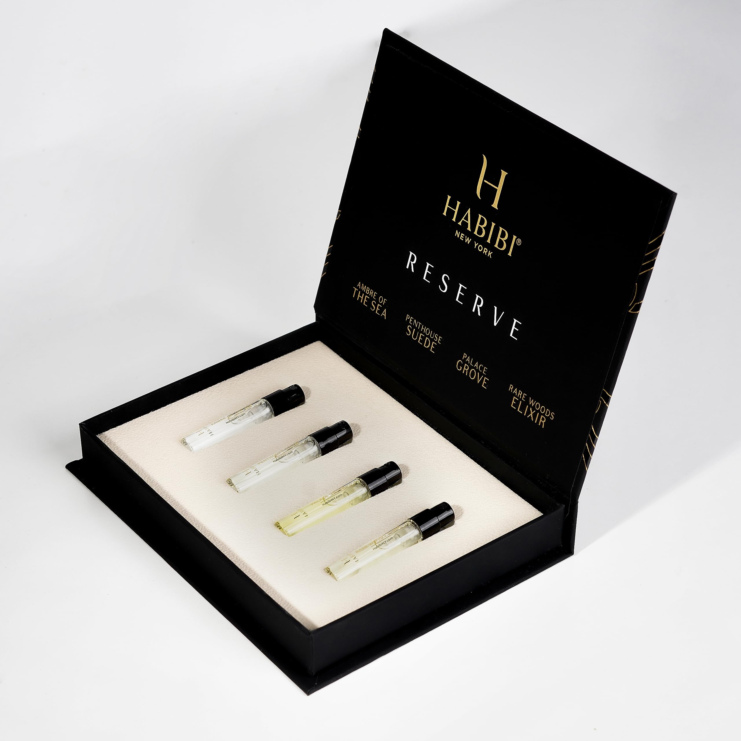 H Habibi Reserve Oud Collection Discovery Sample Set | Eau De Parfum | Travel Perfume Oud Samples For Women And Men, Cologne Sam