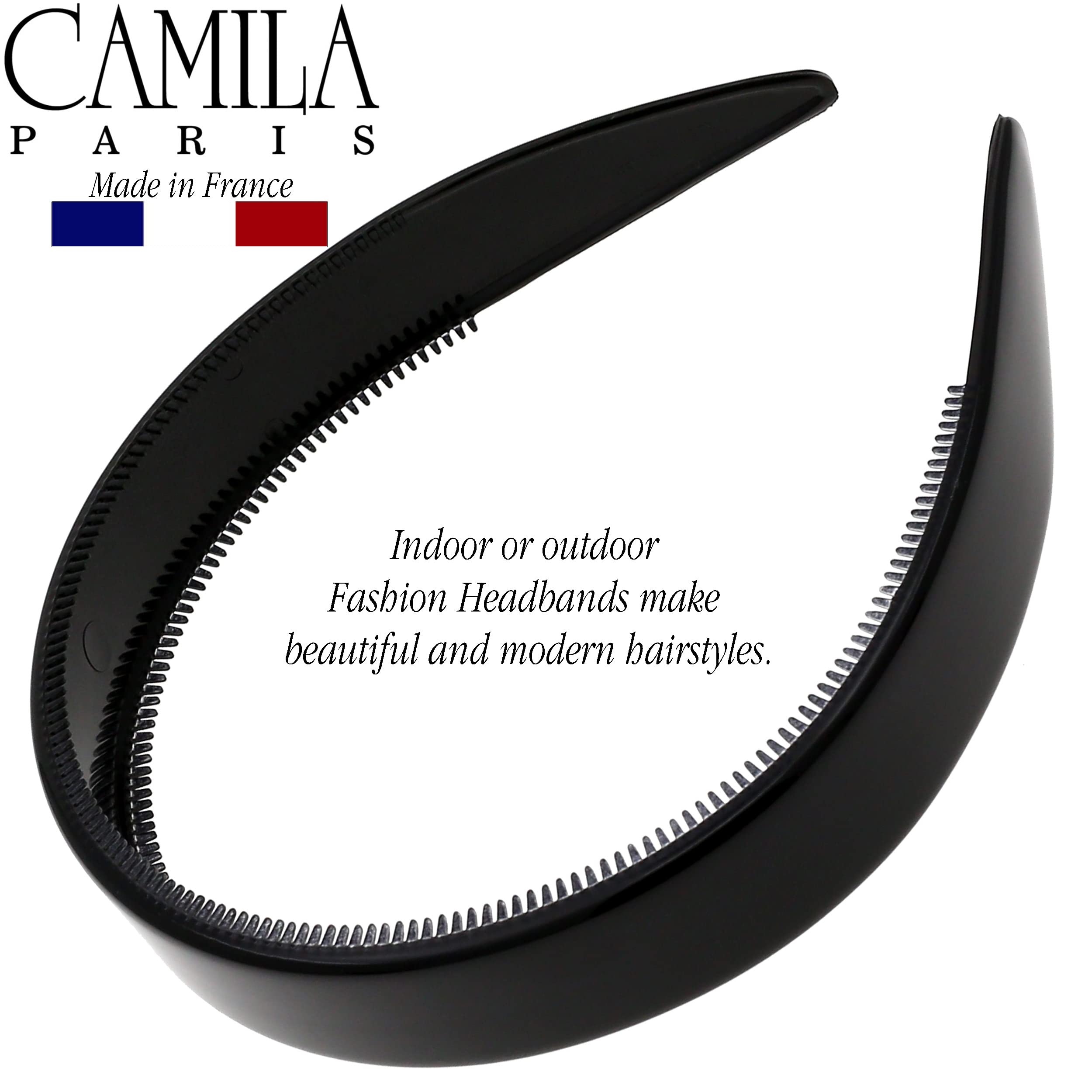 Camila Paris Cp3013 French Fashion Headband For Women, Very Flexible With Teeth For Strong Hold Grip, Women'S Hairband, No Slip