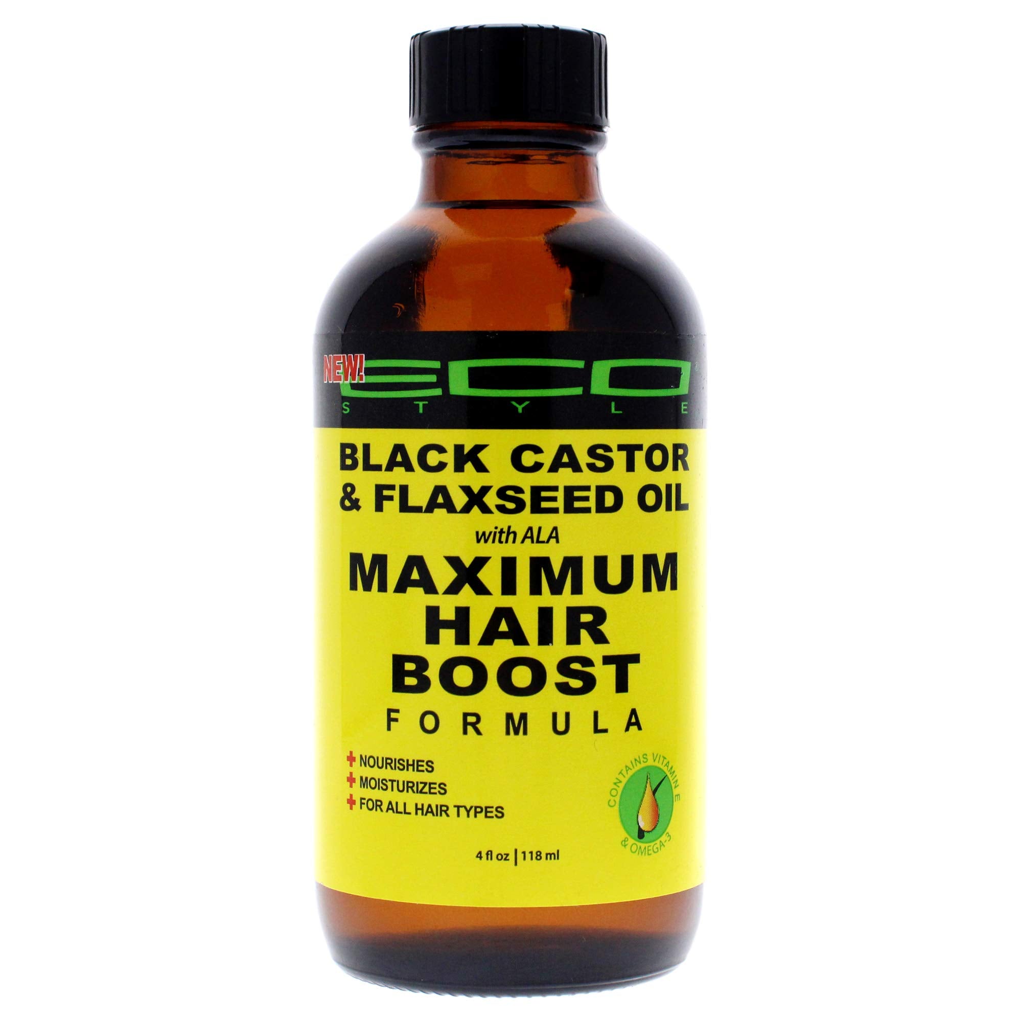 Ecoco Eco Style Black Castor Oil & Flaxseed Oil Maximum Hair Growth Formula, 4 Ounce,Sg_B077Jy18Mh_Us