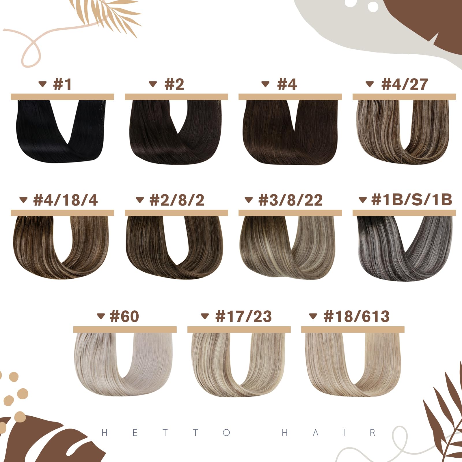 Hetto 22 Inch Micro Link Human Hair Extensions #18 Ash Blonde Highlight #613 Bleach Blonde Micro Loop Hair Extensions Real Human