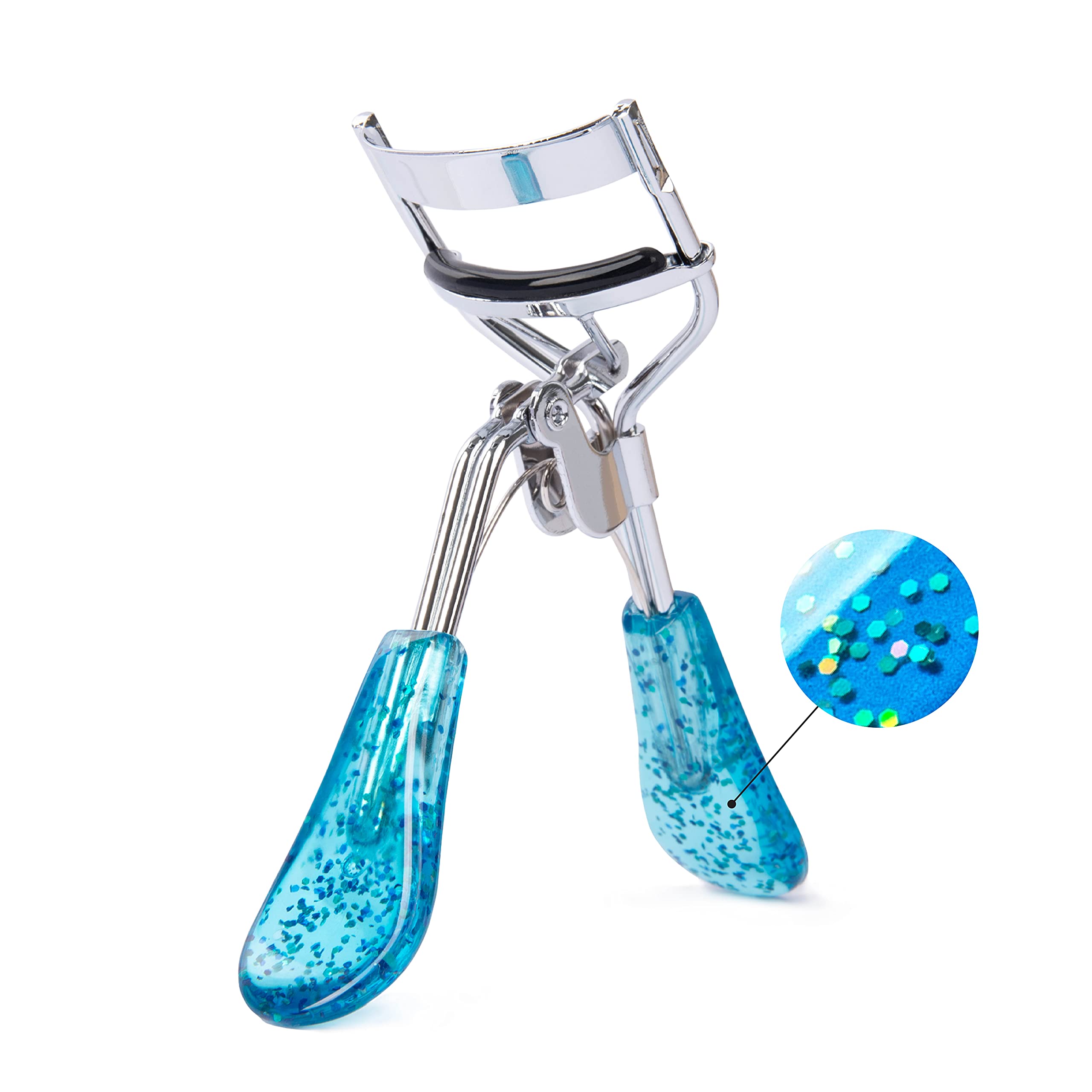 TRIM Azure Collection Eyelash Curler - Curls Quickly and Easily for Longer-Looking Lashes - Smooth Opening and Closing Action - 