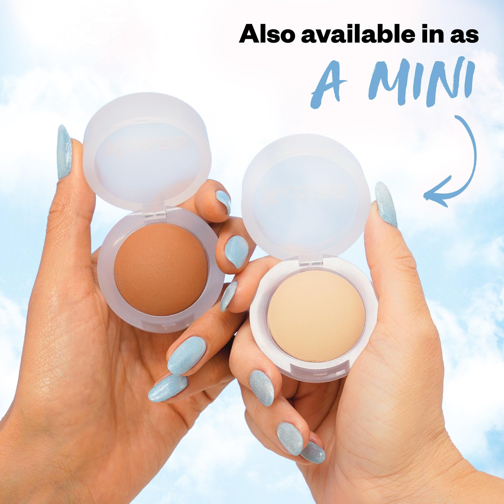 Kosas Mini Cloud Set Face Setting Powder - Smoothing Shine Control, Soft, Sheer Translucent Makeup Finish, Portable & Long-Lasti