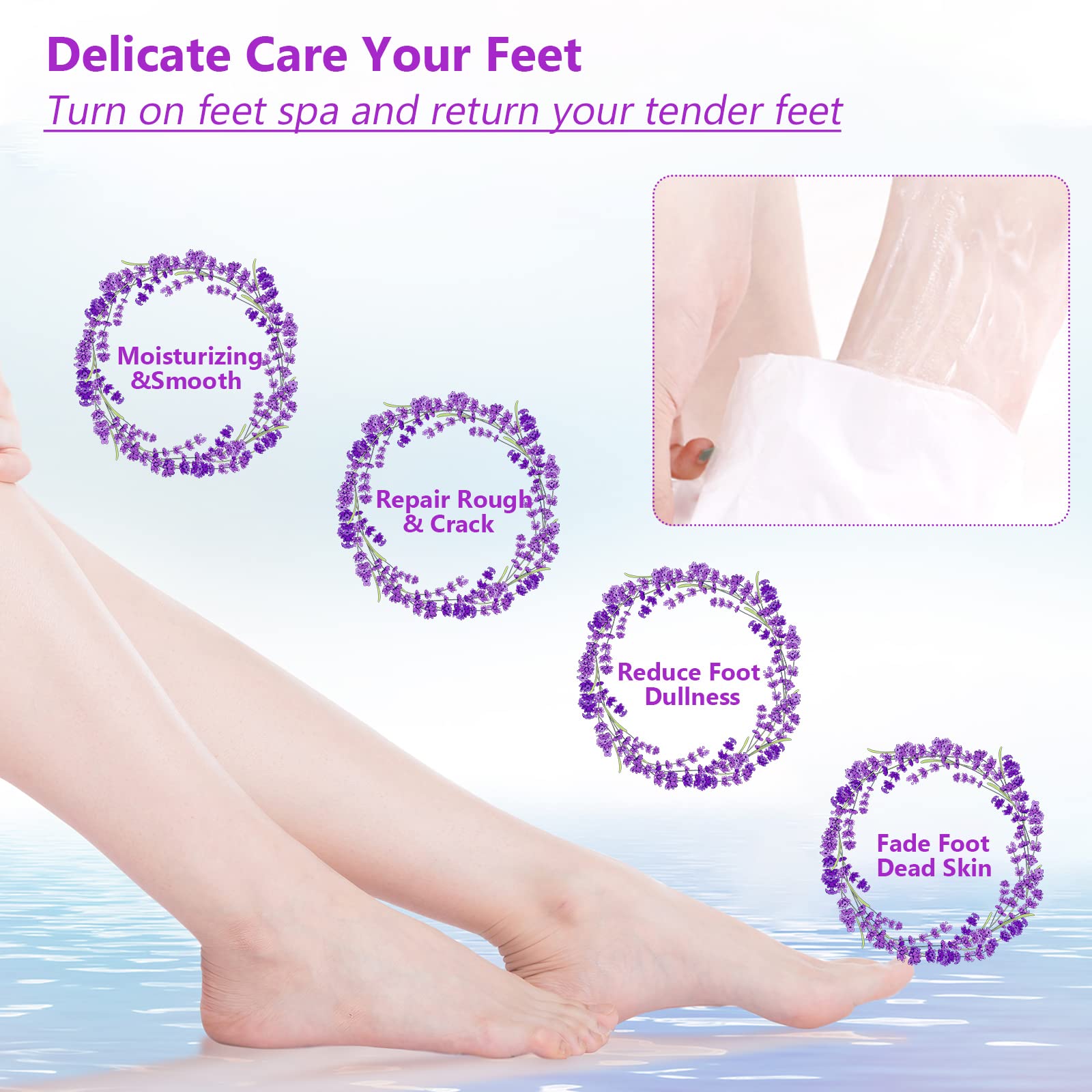 Permotary Foot Peel Mask - 6 Pack - Original Exfoliant Foot Peel - Feet Callus Remover & Dead Skin Remover, Moisturizing Feet, B