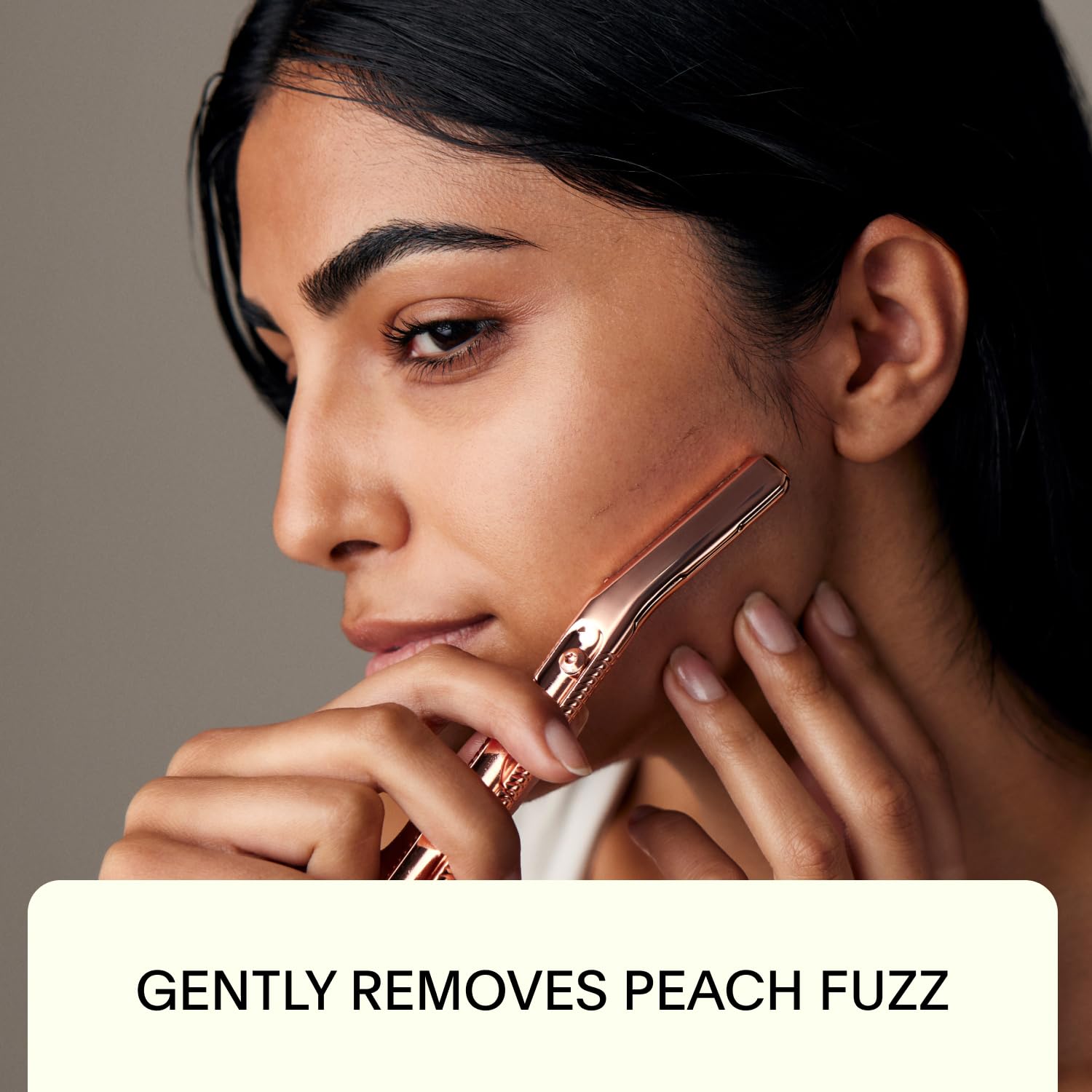Leaf Shave | The Leaf Dermaplaner, Rose Gold - All-Metal Facial Razor And Exfoliating Tool For Women