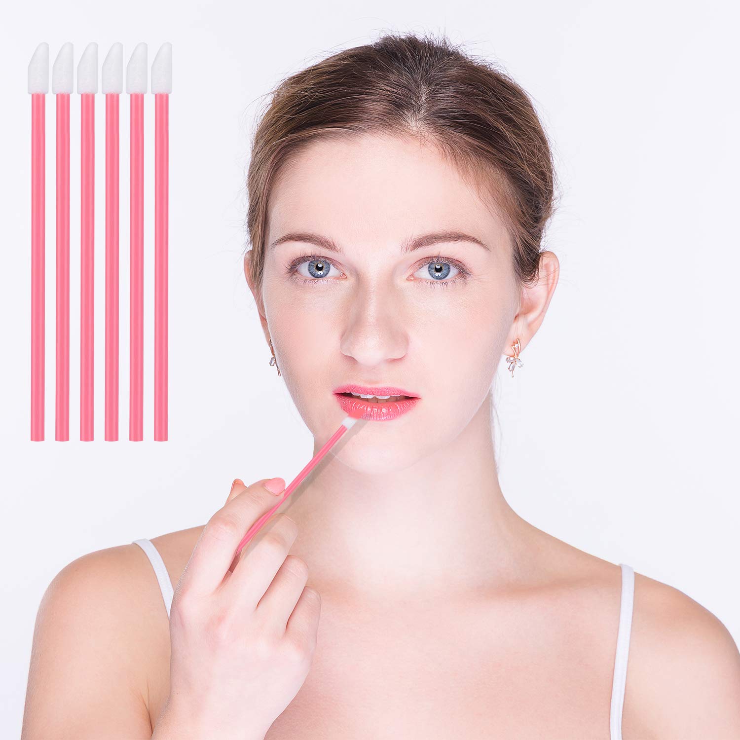 650Pcs Disposable Lip Gloss Applicators Make Up Brush Lipstick Wands Makeup Applicators Brushes Applicator Tool Makeup Beauty To