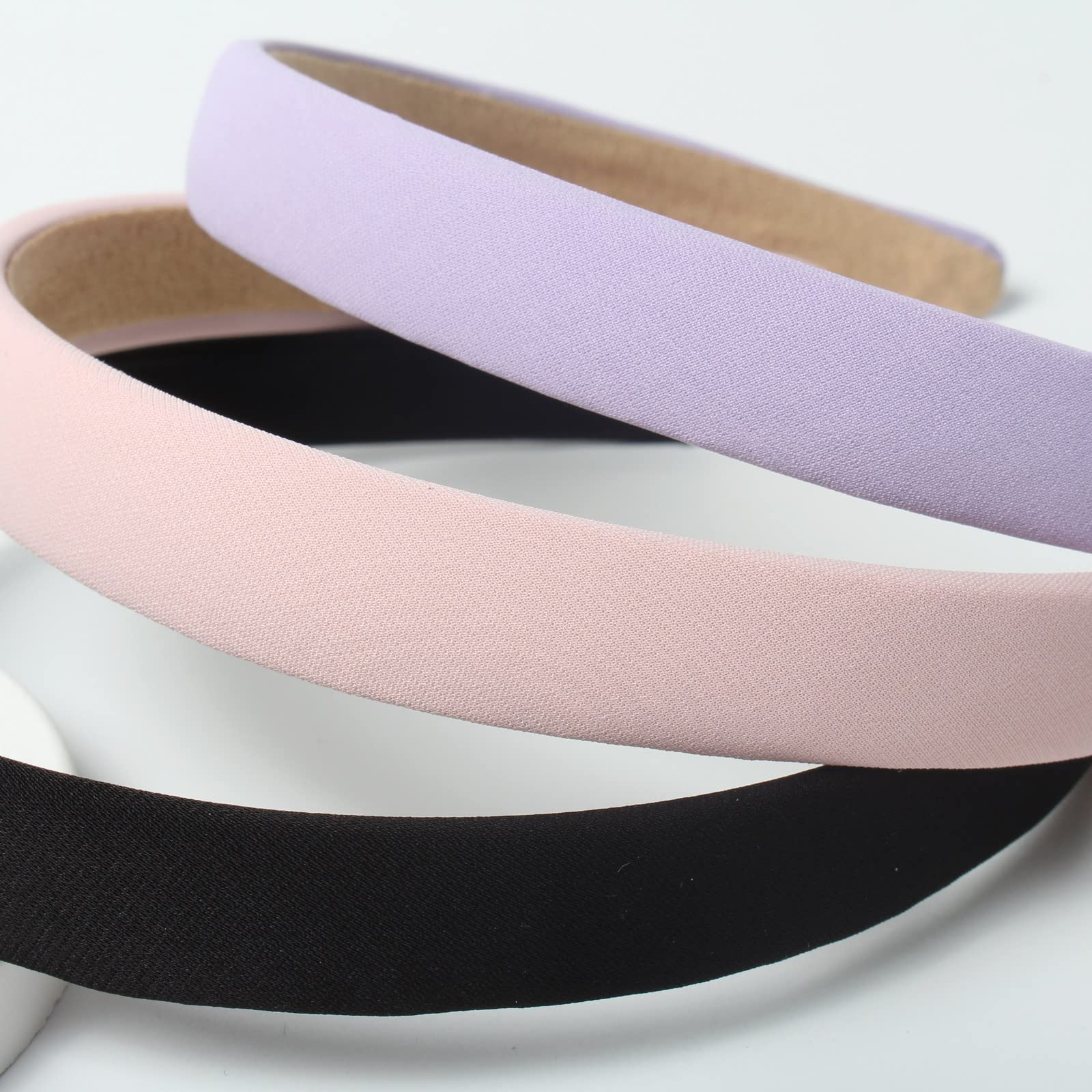 Solid Simple Headbands For Women 0.7Inch Plain Soft Fabric Hairbands No Slip Fashion Cute Hair Bands For Girls Pack Of 6 (Color