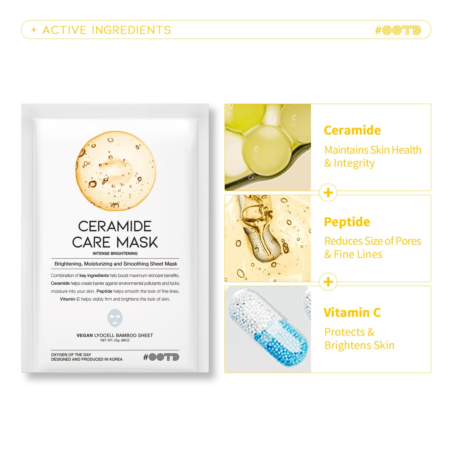 #Ootd Hydrating Soothing Sheet Masks Gift Set For Skincare, Korean Vegan Sheet Mask For Dry, Sensitive Skin, Calming, Smoothing,