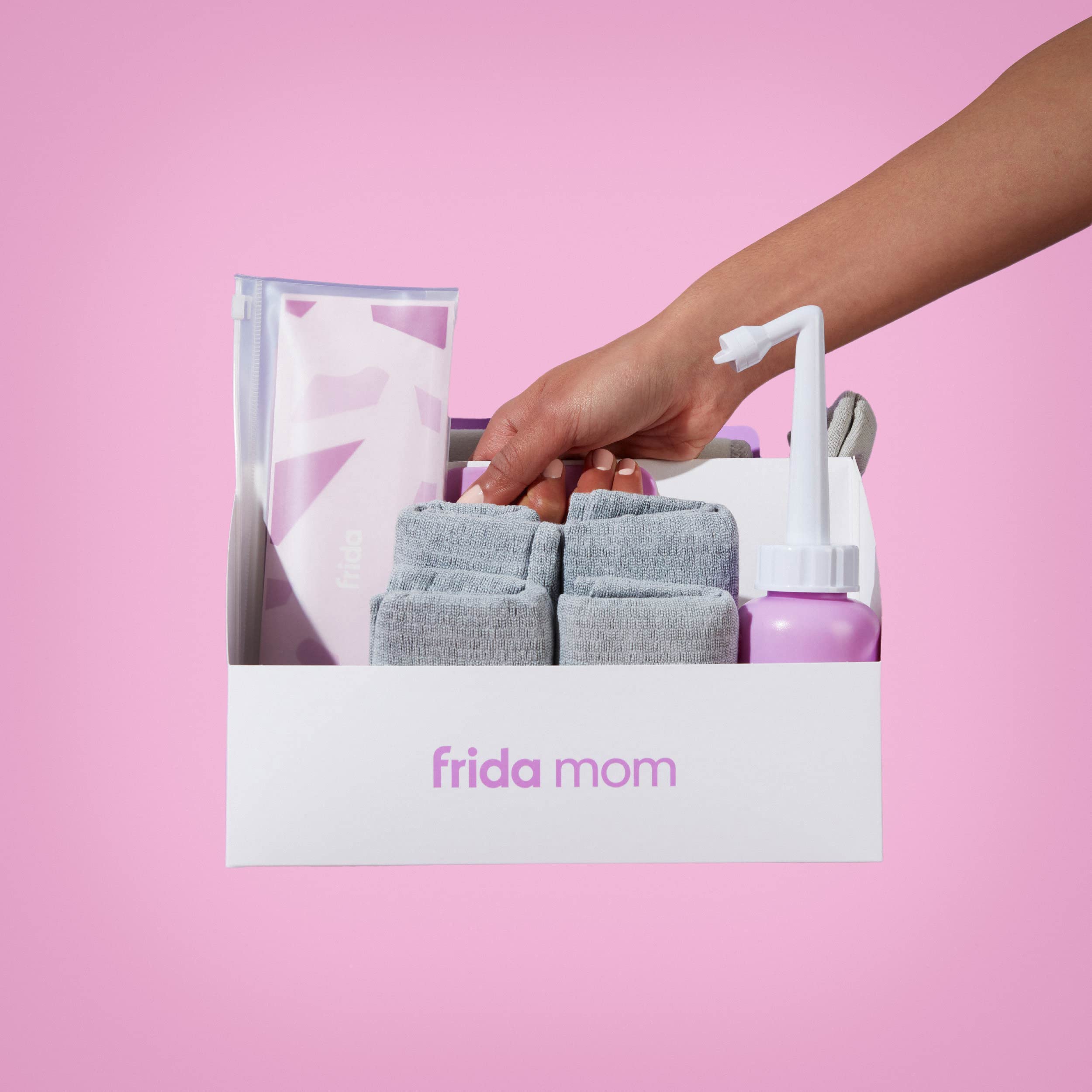 Frida Mom C-Section Recovery Must Have Kit For Labor, Delivery, & Postpartum, Socks, Peri Bottle, Disposable Underwear, Abdomina