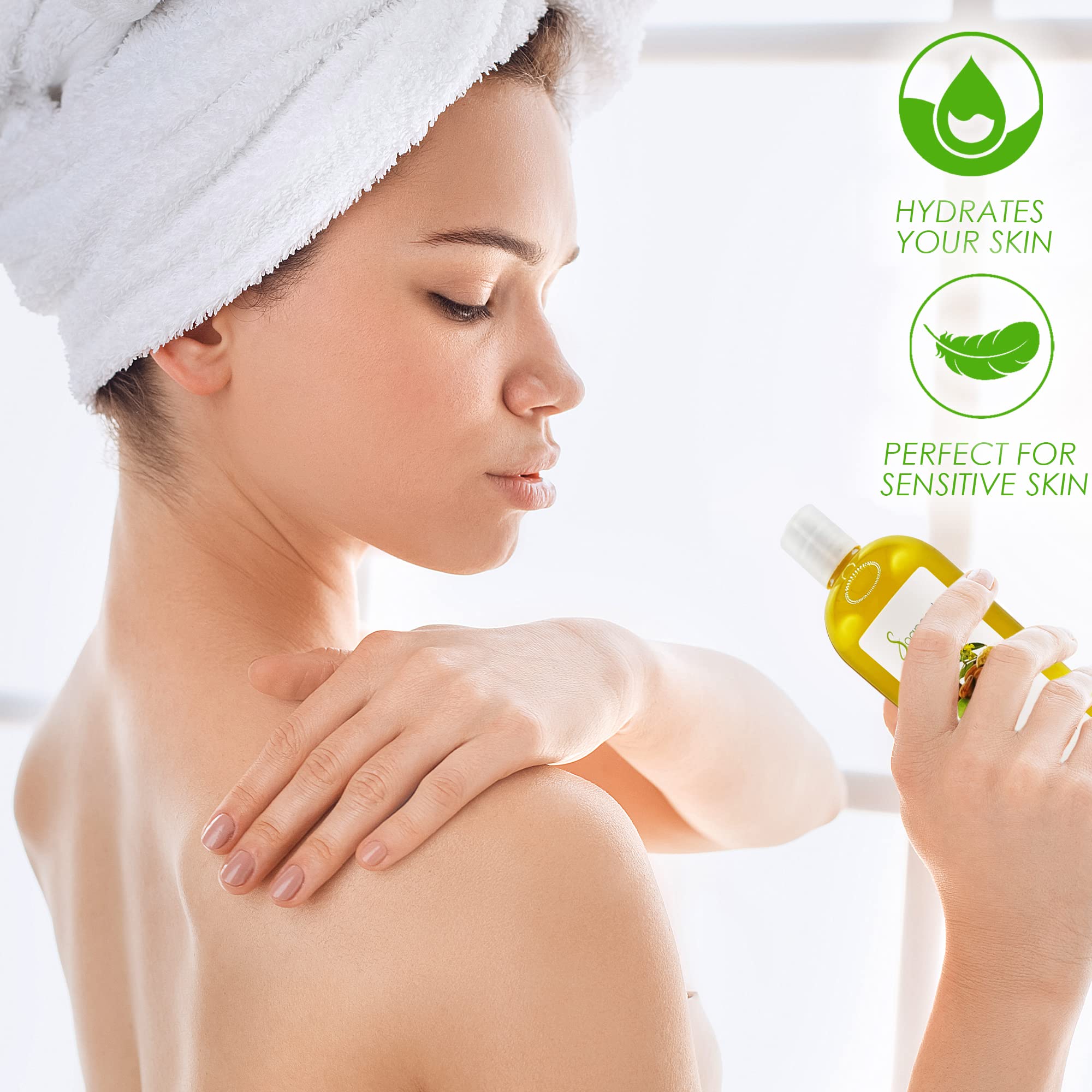 Soapeauty Golden Jojoba Oil | 100% Pure & Natural | Unrefined, Cold Pressed, Hexane Free | Moisturizing Oil For Skin, Face, Hair