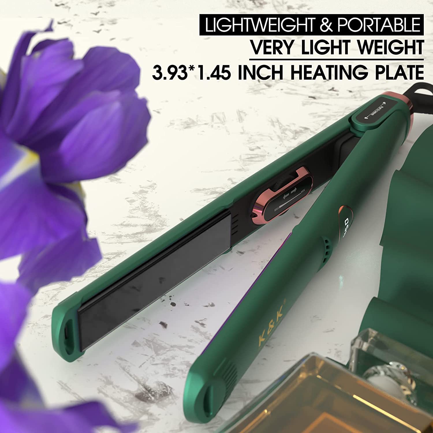 1 Inch Hair Straighteners Professional Flat Iron 3D Floating Mirror Titanium Plates Hair Curling And Straightening 450 Max High