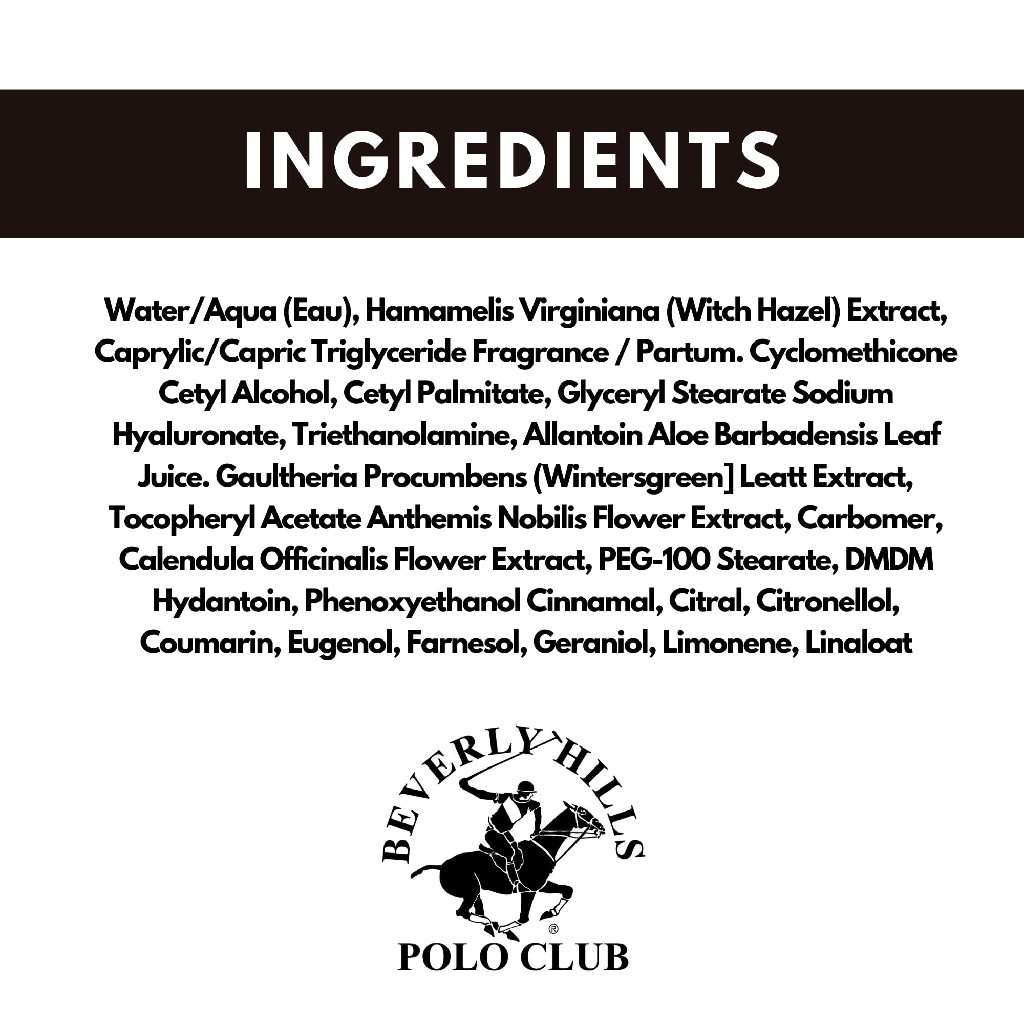 Beverly Hills Polo Club After Shave Balm For Men - Ignite 5Oz Soothing Aftershave