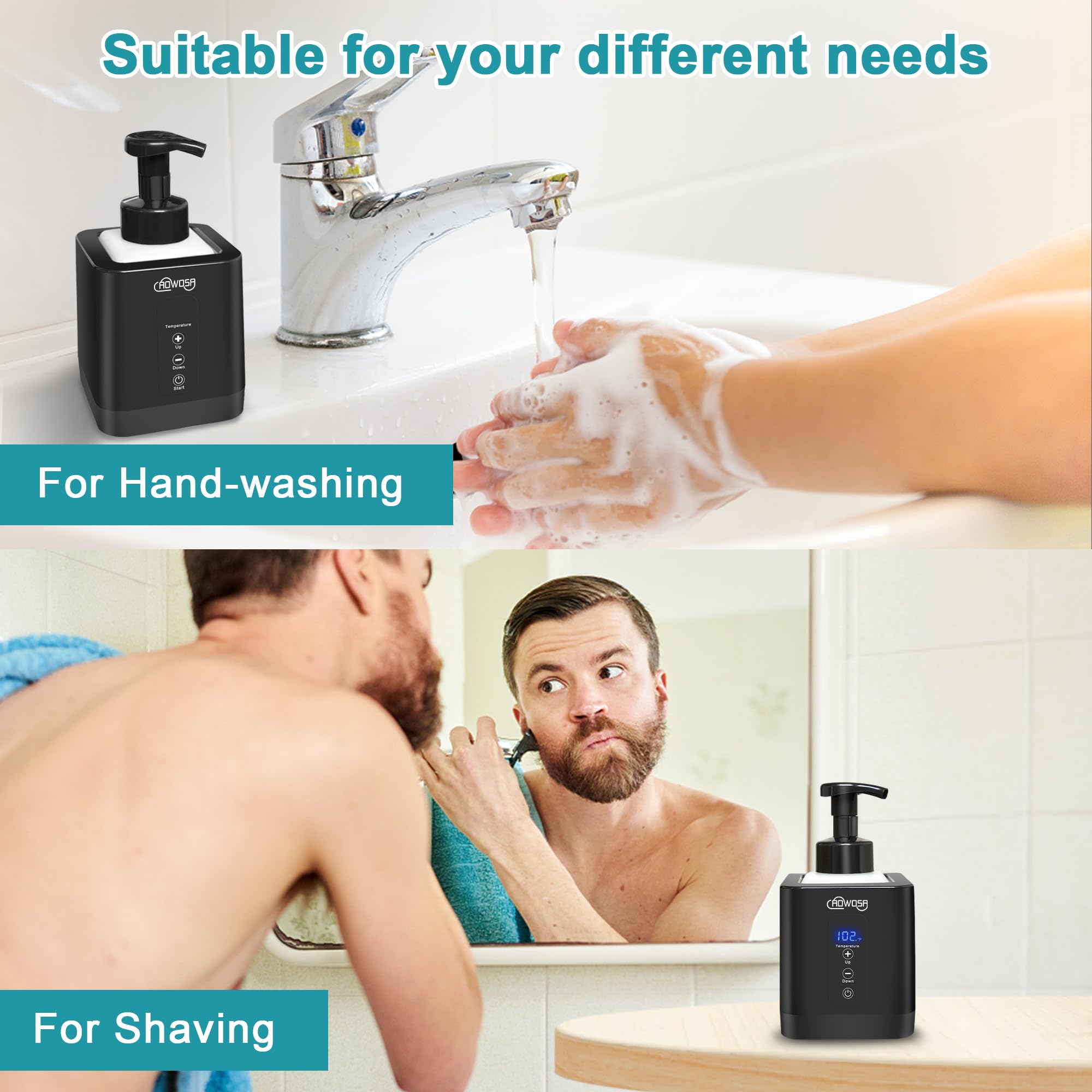 Hot Lather Machine For Shaving Professional Lather Maker For Men Face Shaving Large Capacity Shaving Foam Machine For Home Use S