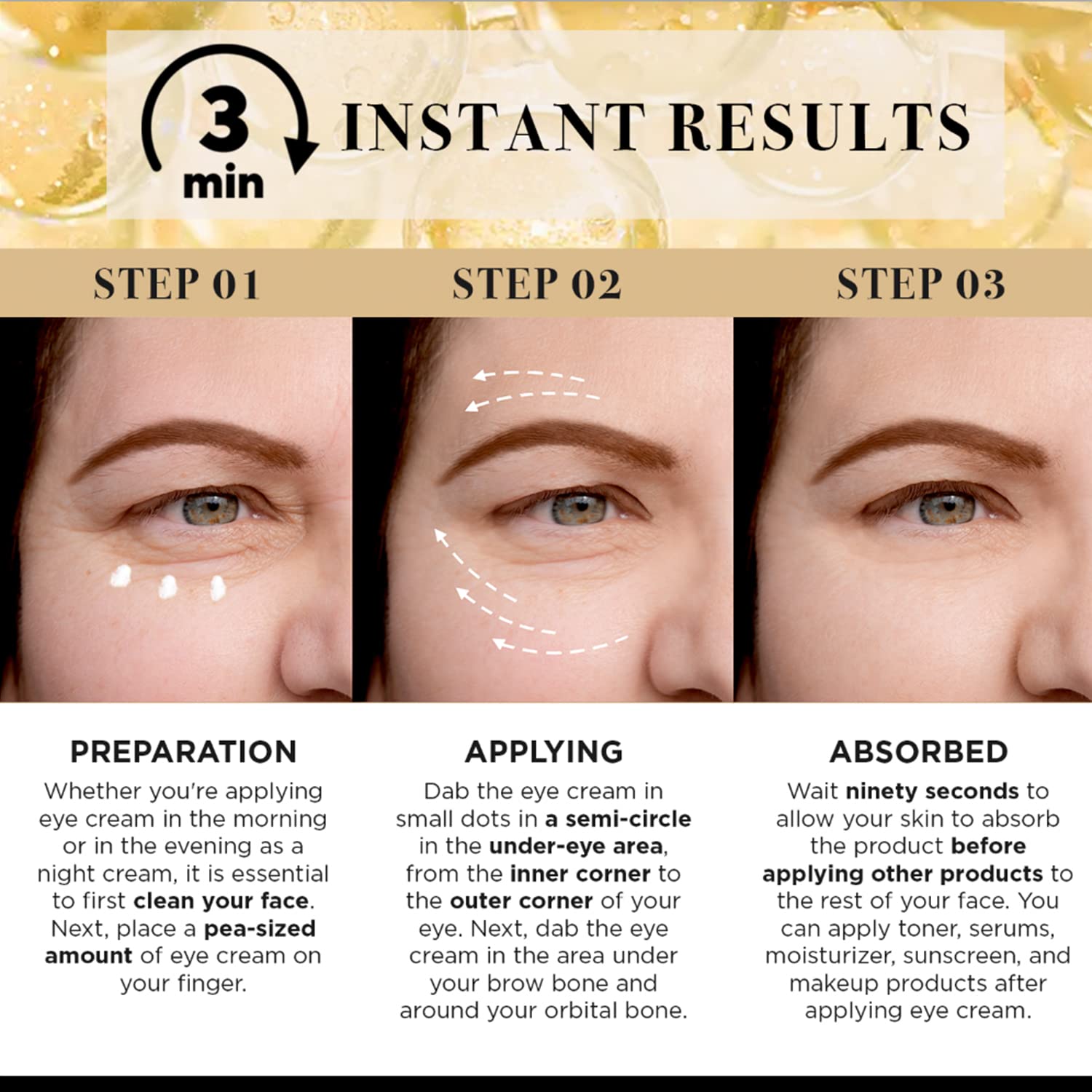 Lph Lab Temporary Eye Tightener Eye Cream For Under-Eye Bags, Dark Circles & Puffiness, Anti Aging Fine Lines, Firm That Delicat