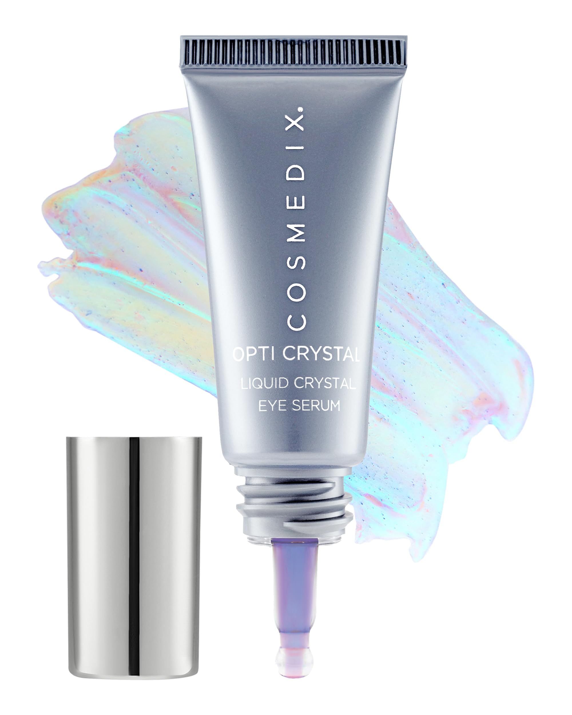 COSMEDIX Under Eye Serum for Dark Circles & Puffiness, Opti Crystal - Lifting & Firming Liquid Serum for Fine Lines & Wrinkles -